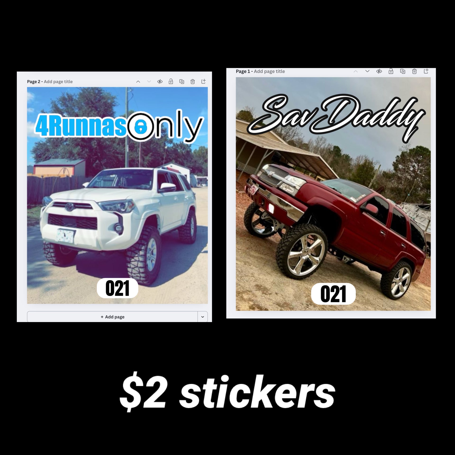 sav custom plaques and sticker