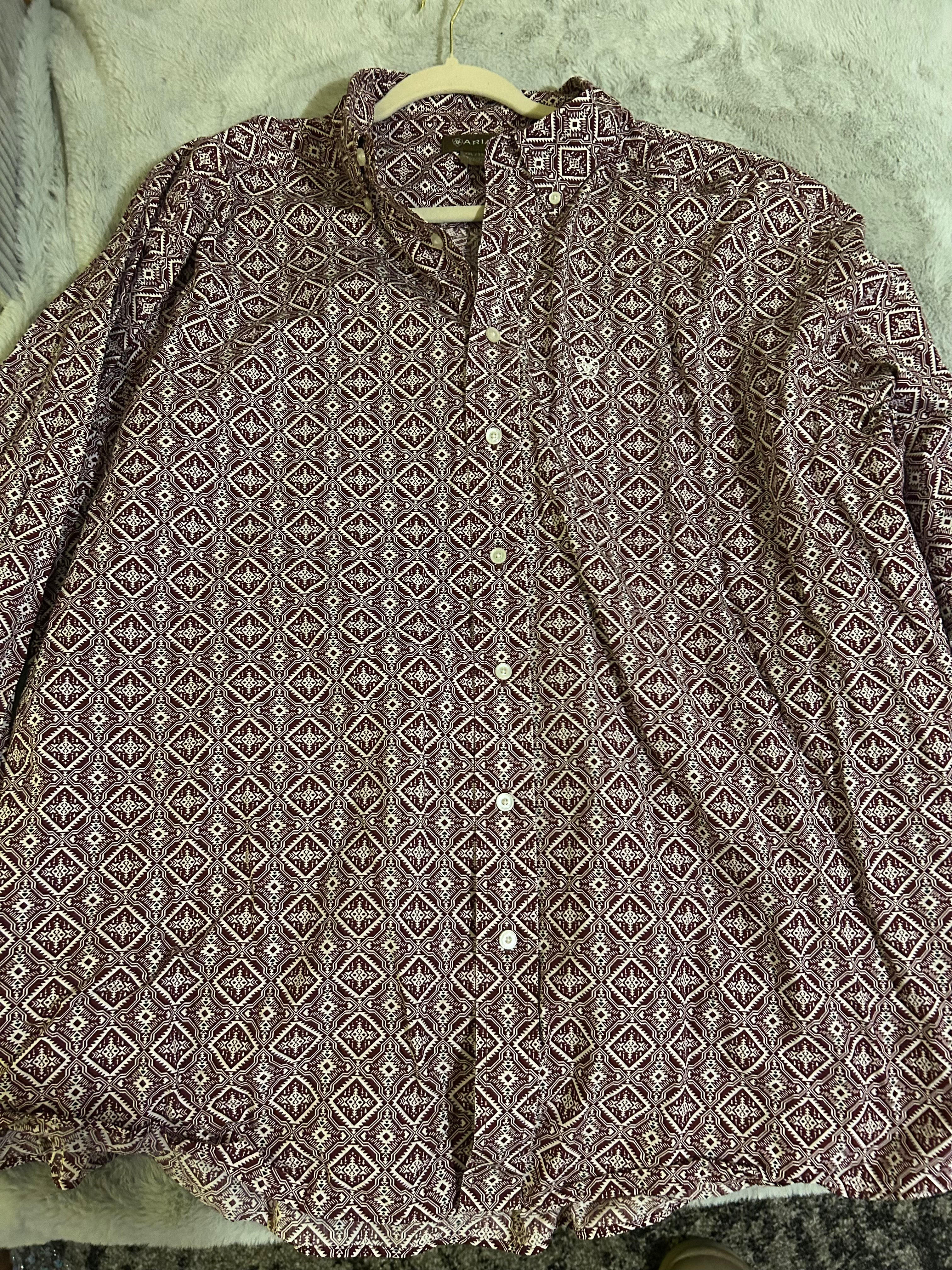 ARIAT® LONG SLEEVE BUTTON-DOWN 2XL