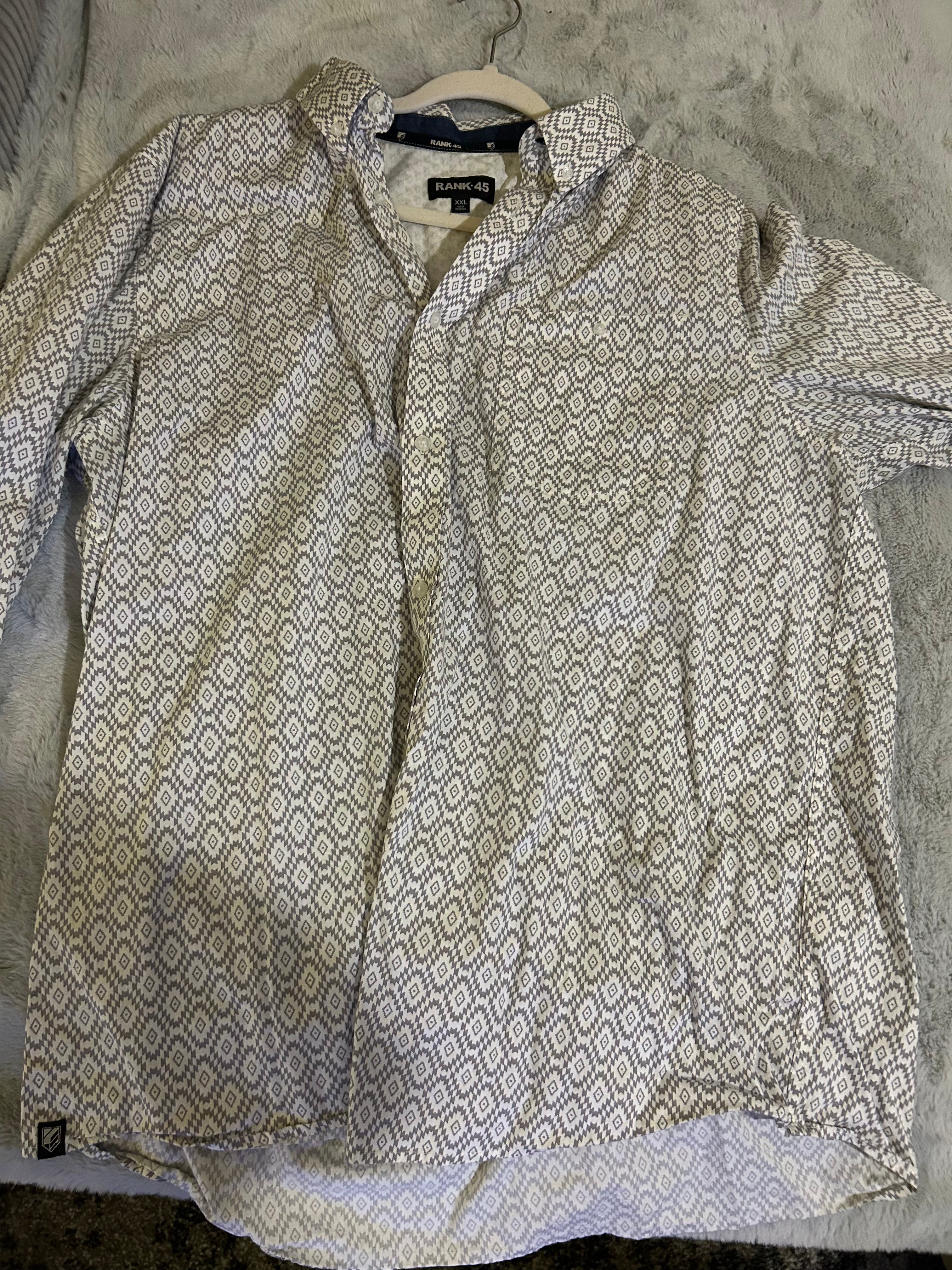 RANK 45® ALTON SOUTHWESTERN PRINT LONG SLEEVE BUTTON-DOWN SHIRT 2XL