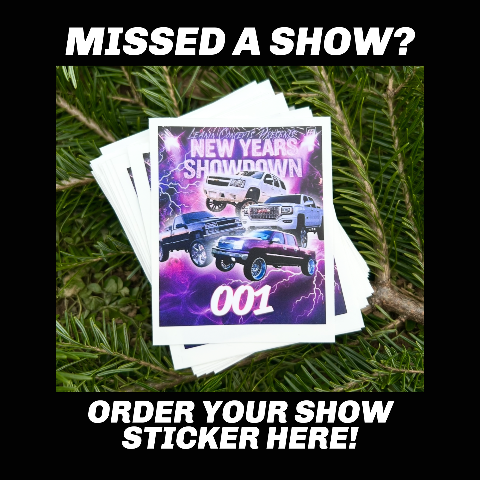 CUSTOM SHOW STICKER