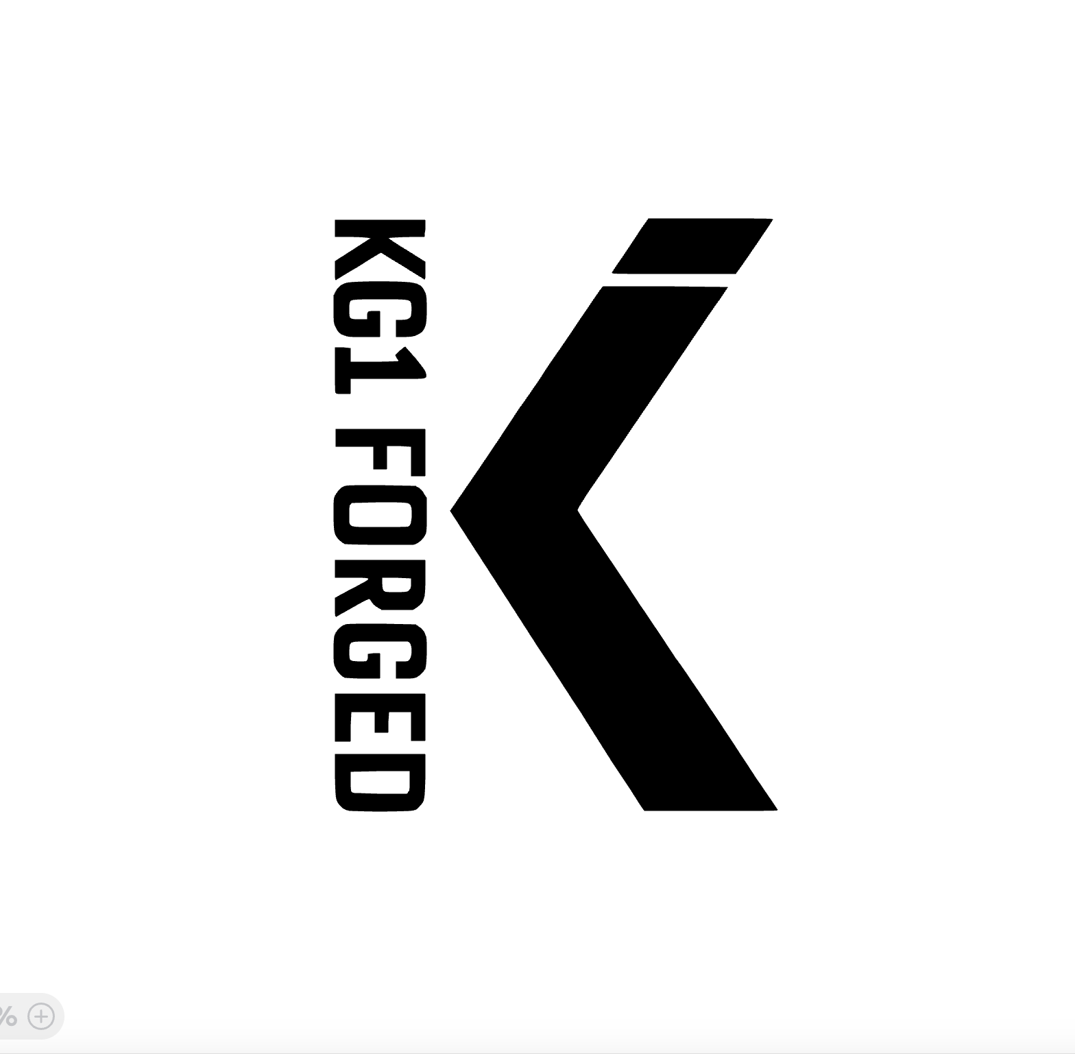 KG1 FORGED LOGO DECAL