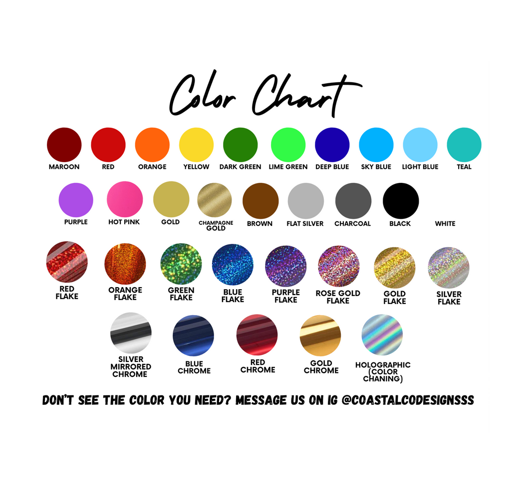 BULK DECALS- 6 INCH