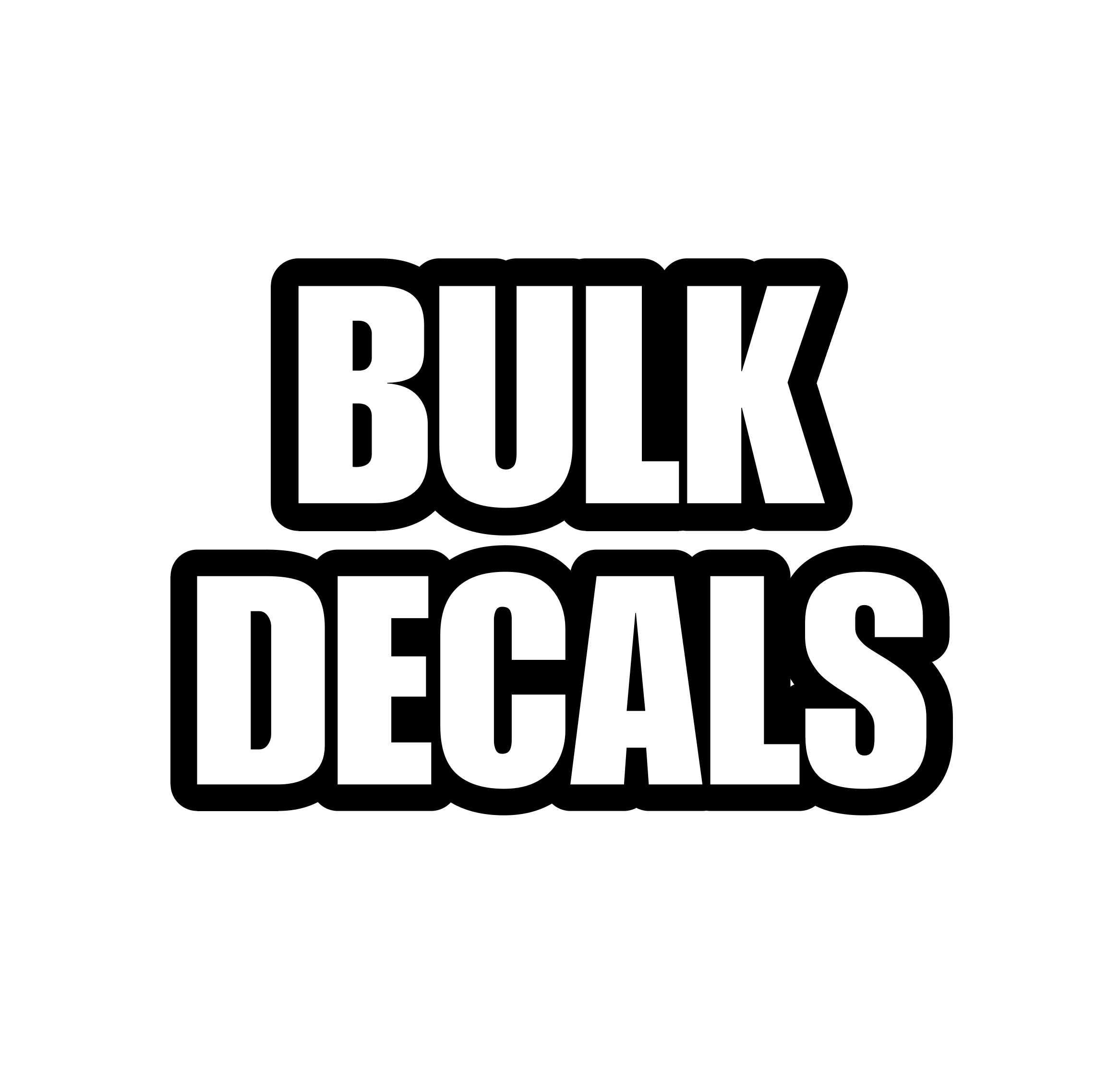 BULK DECALS- 6 INCH