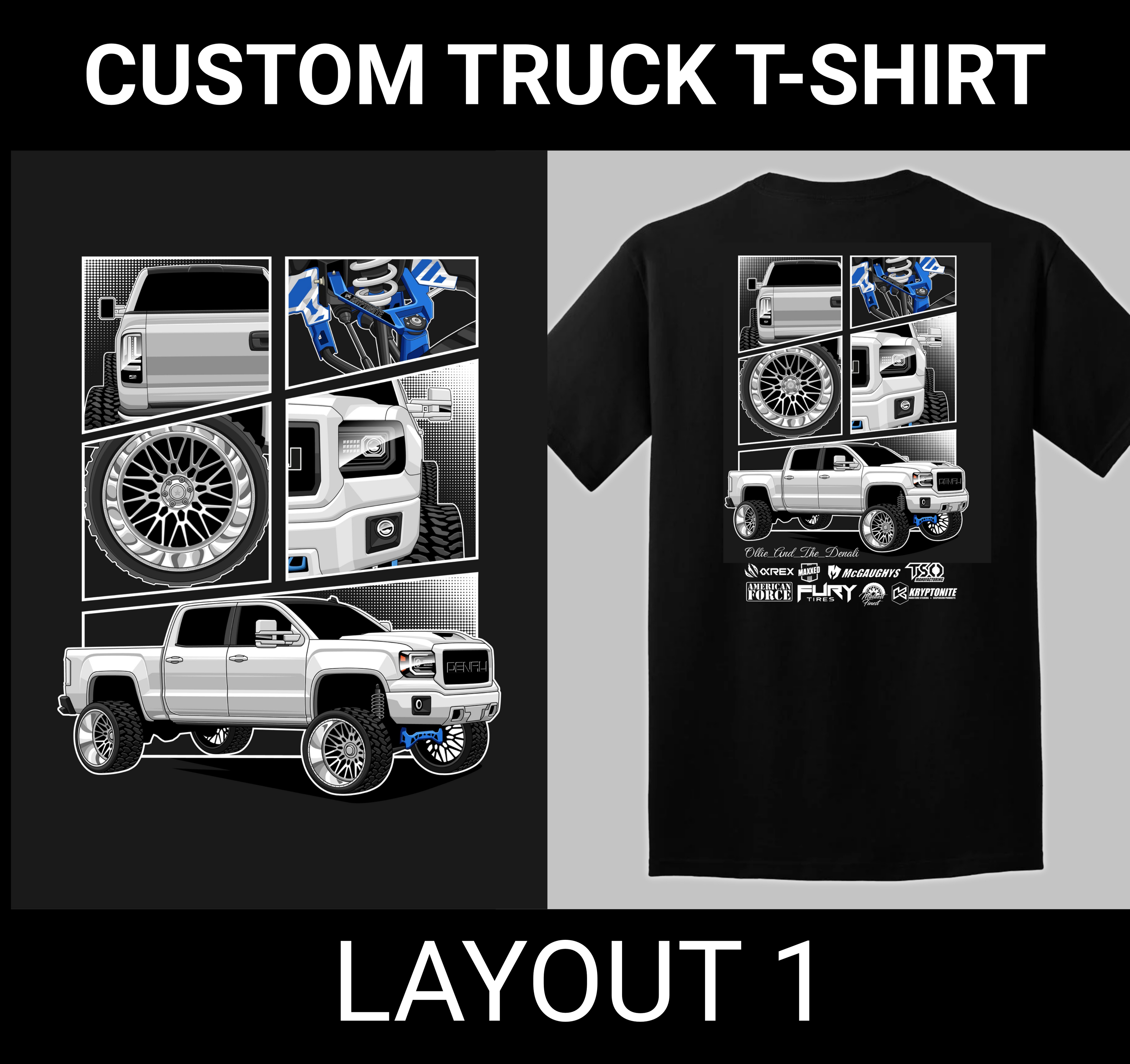 Custom Truck T-Shirt-Layout 1
