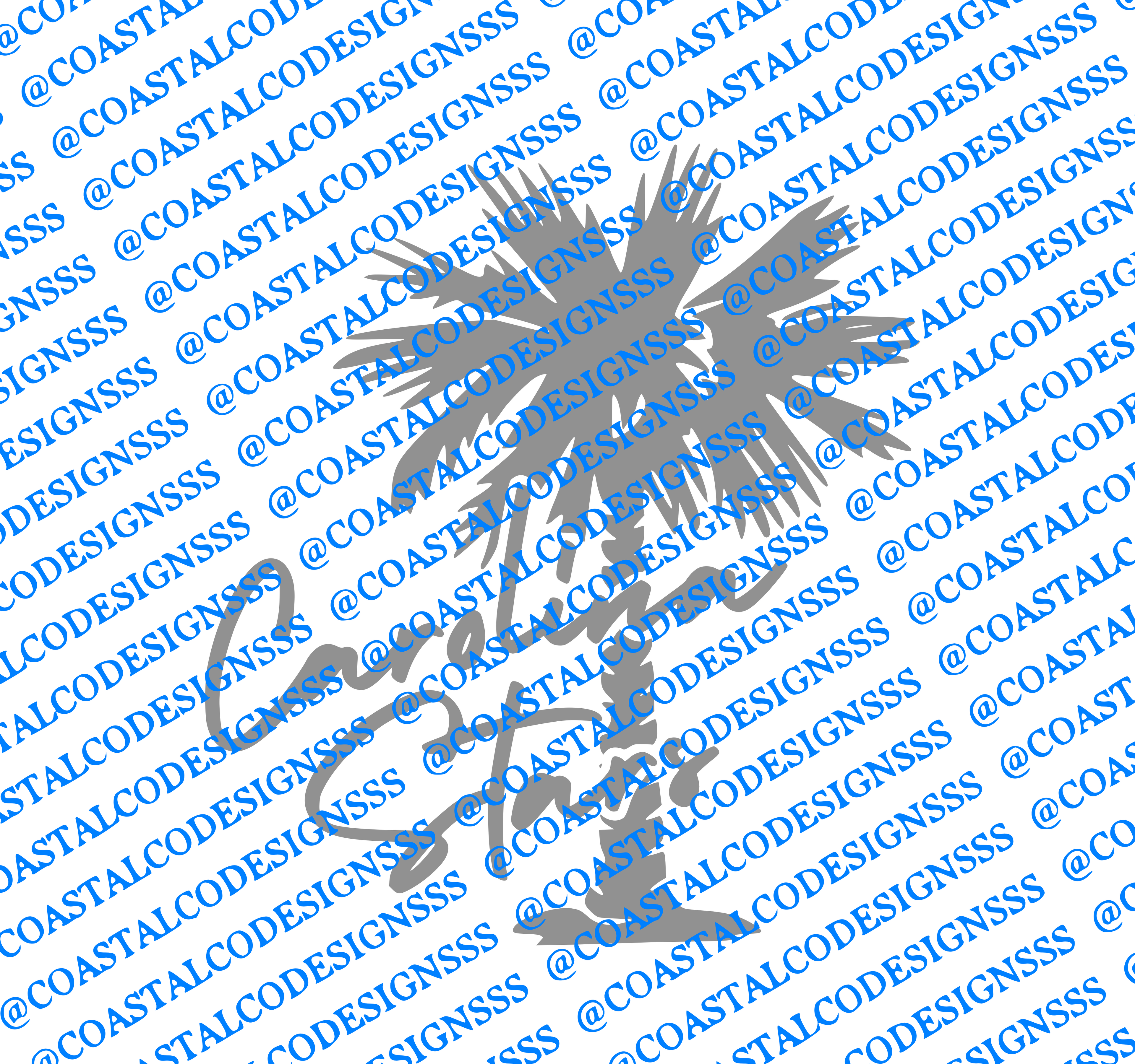 CAROLINA STARS DECAL PALM