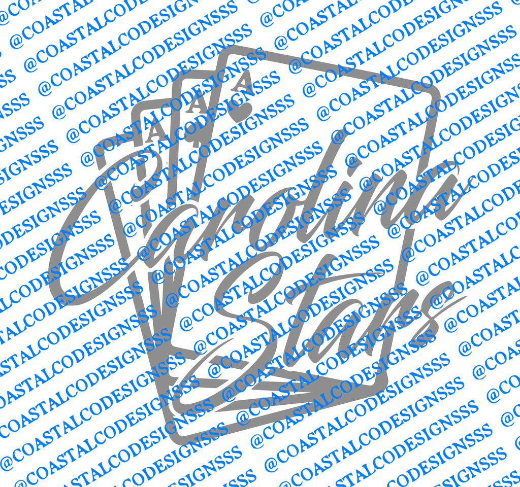 CAROLINA STARS DECAL CARDS