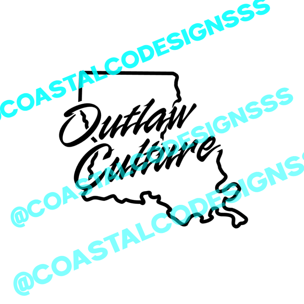 OUTLAW CULTURE - LOUISIANA DECAL