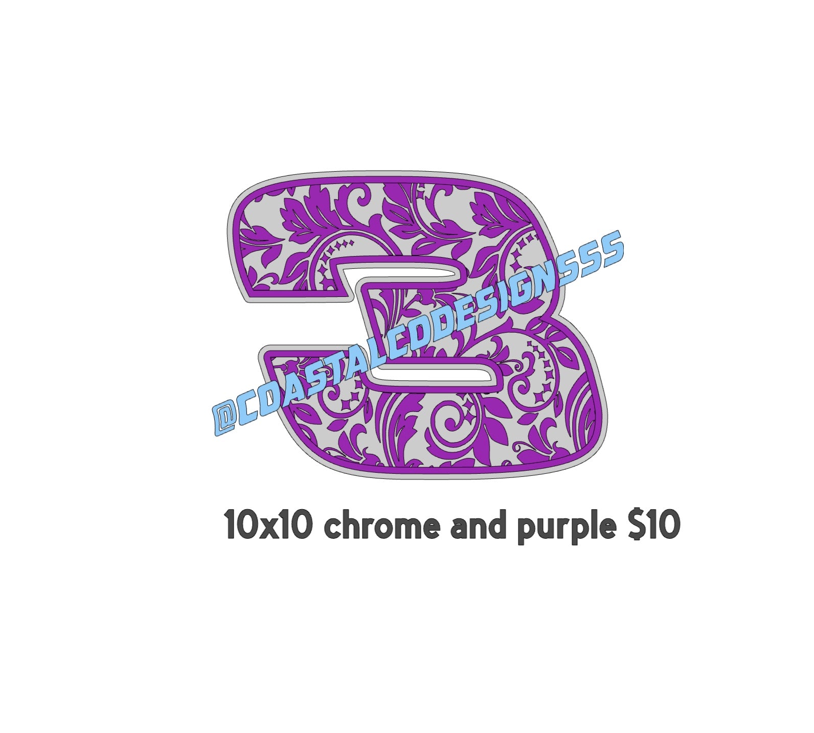 brayden (number 3 tooled) image 0