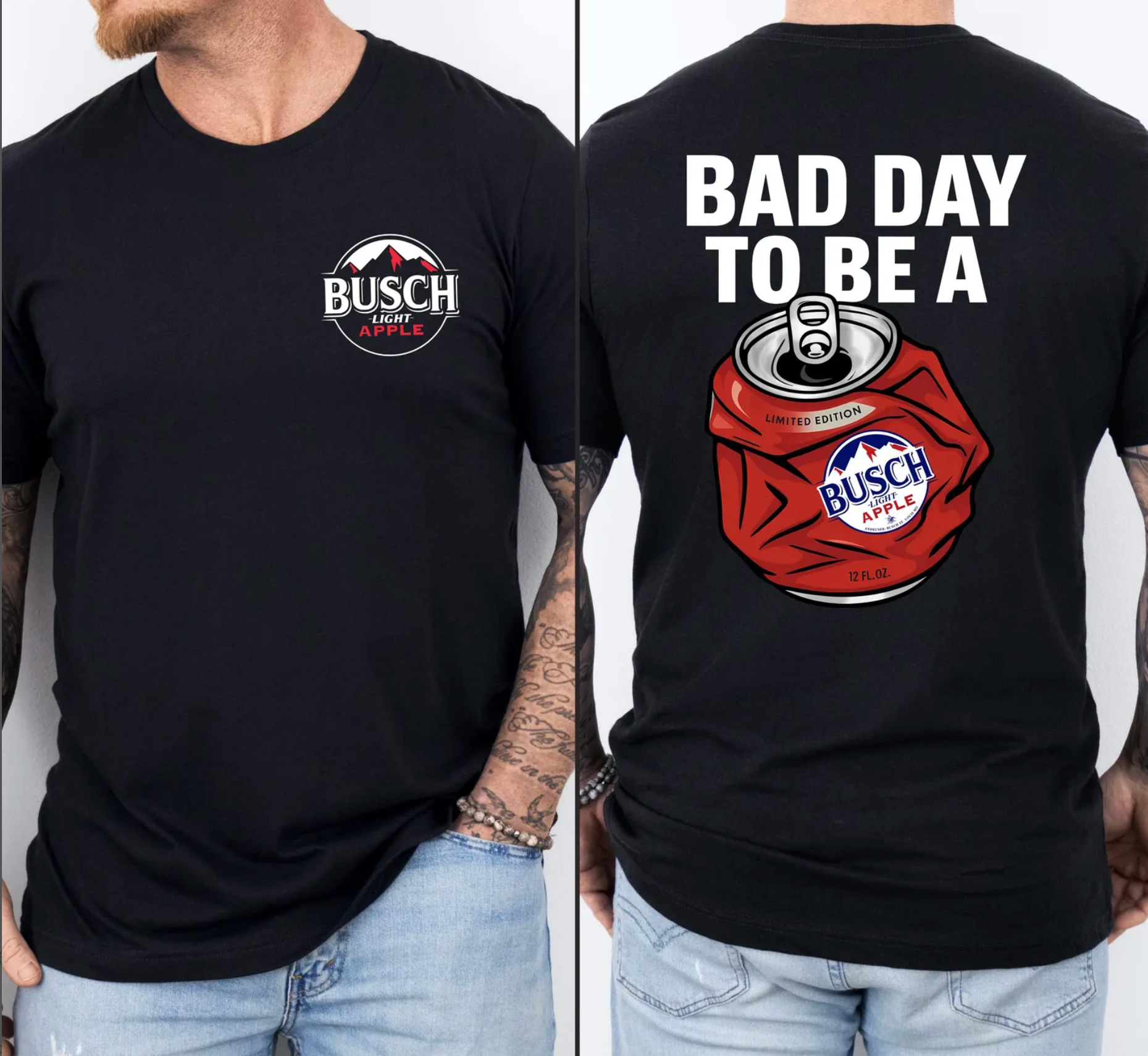 BAD DAY TO BE A BUSCH APPLE T-SHIRT image 1