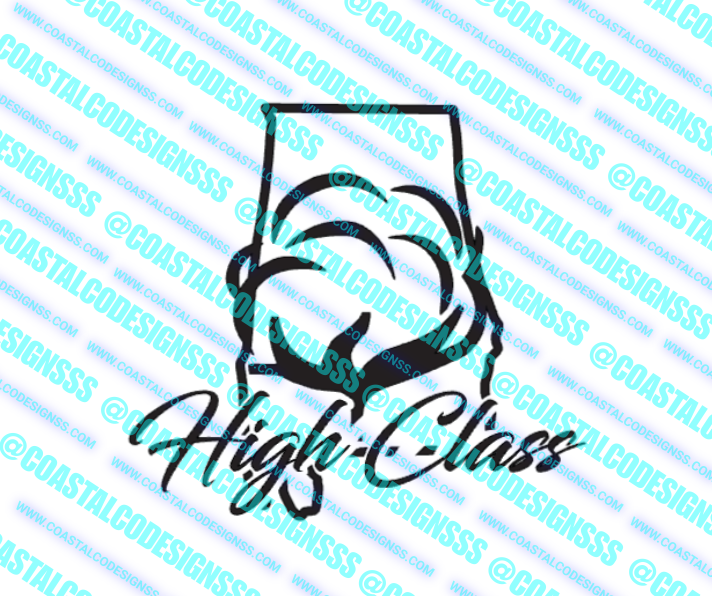 HIGH CLASS ALABAMA DECAL image 0