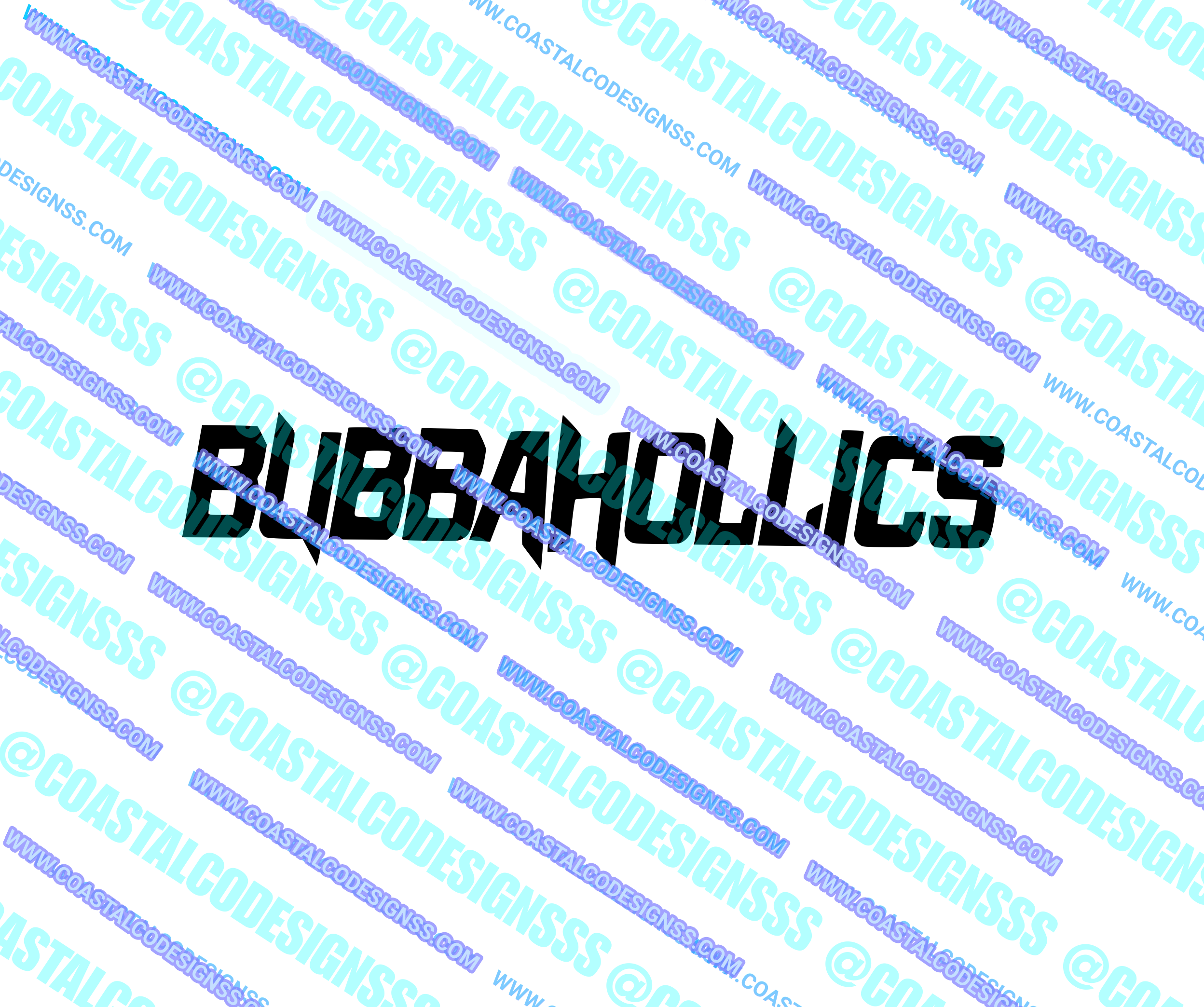 BUBBAHOLLICS TEXT DECAL image 0
