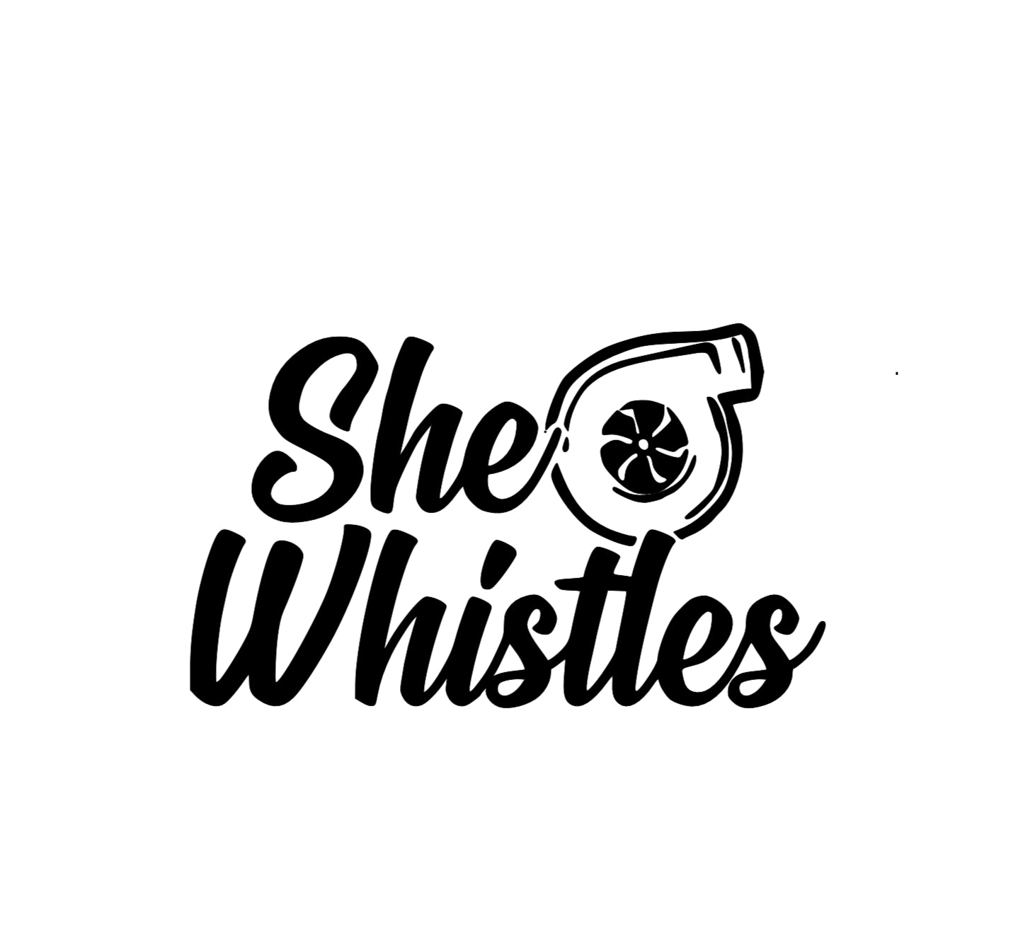 SHE WHISTLES DECAL image 0