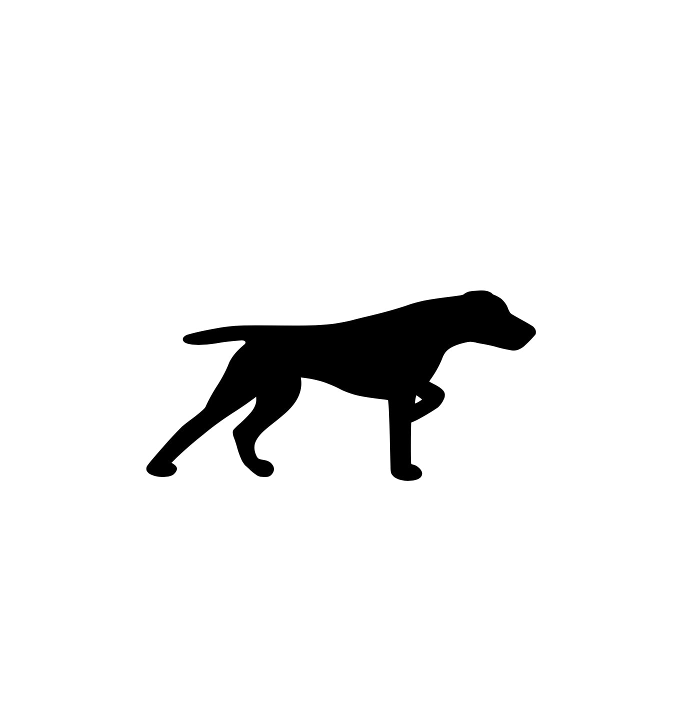 HUNTING DOG  DECAL image 0
