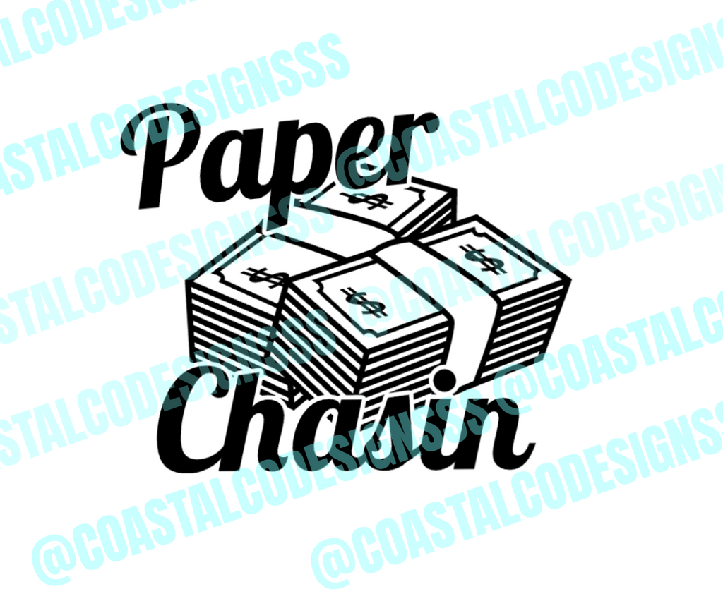 PAPER CHASIN DECAL image 0