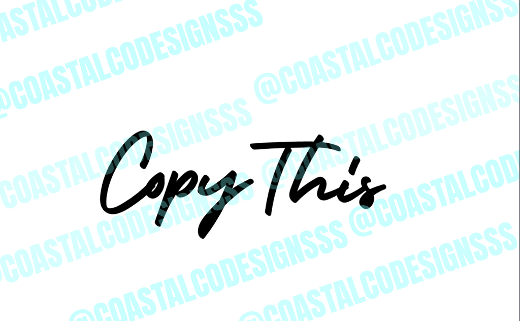 "COPY THIS" DECAL image 0