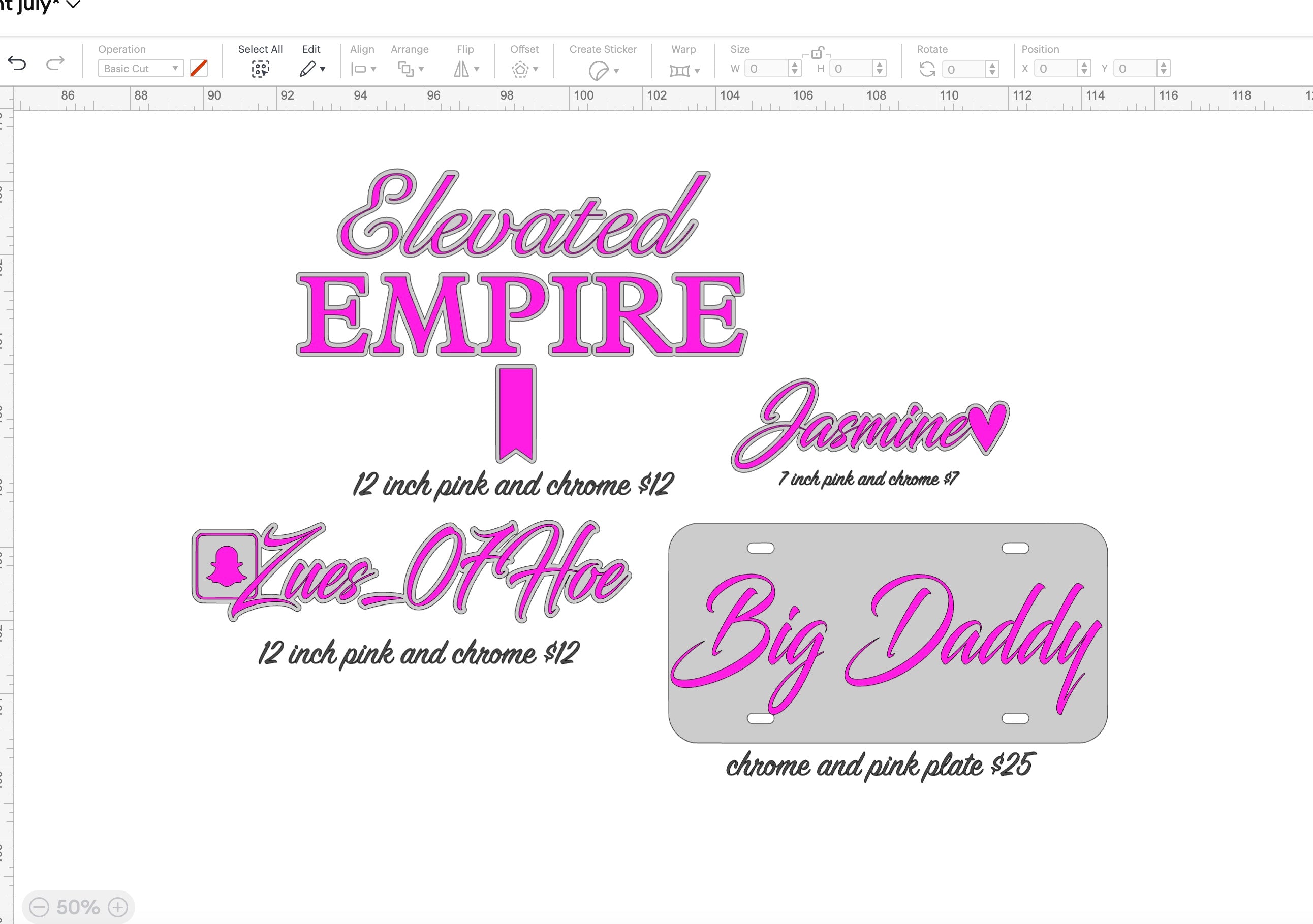 darshan (pink and chrome set) image 0