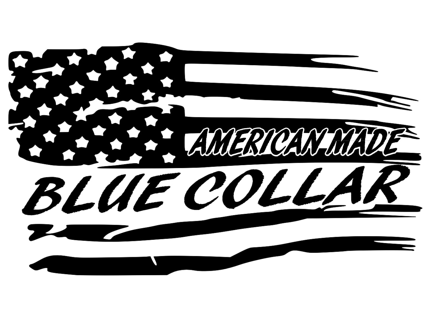 BLUE COLLAR DECAL image 0