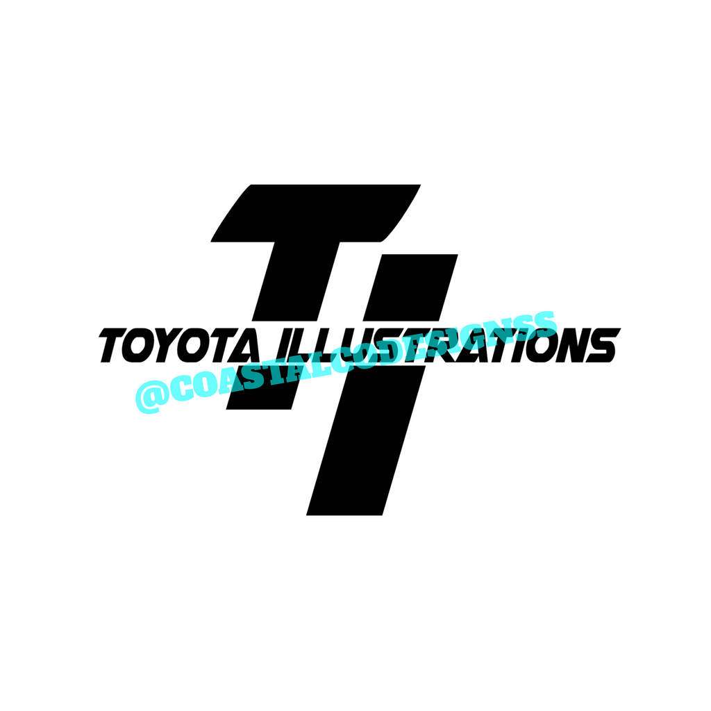 TOYOTA ILLUSTRATIONS DECAL 1 image 0