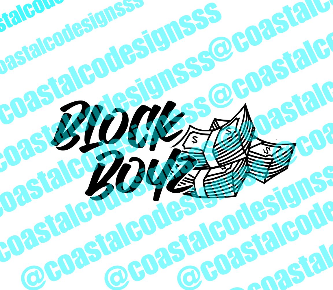 BLOCK BOYZ MONEY DECAL image 0