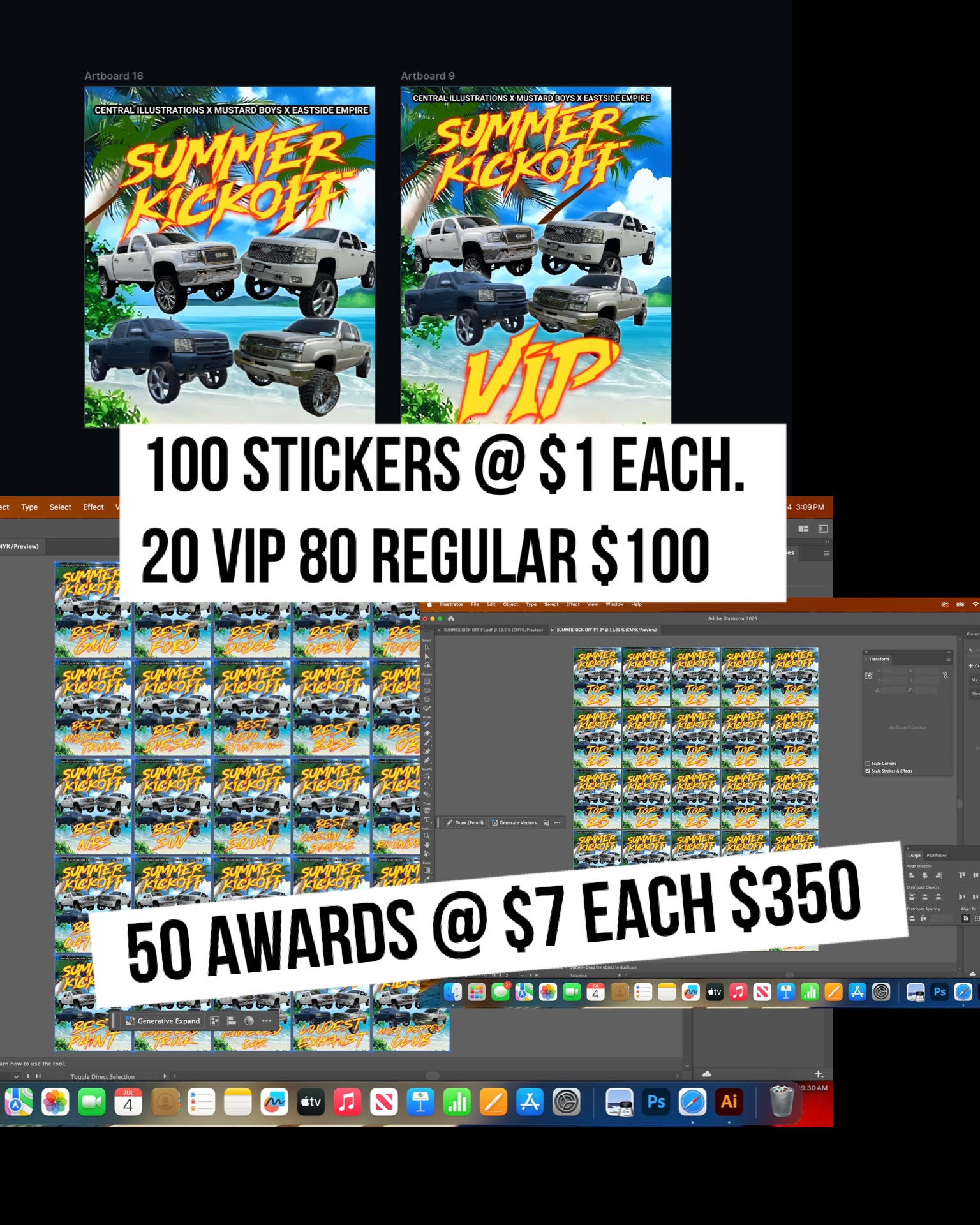 summer kickoff awards and stickers  image 0