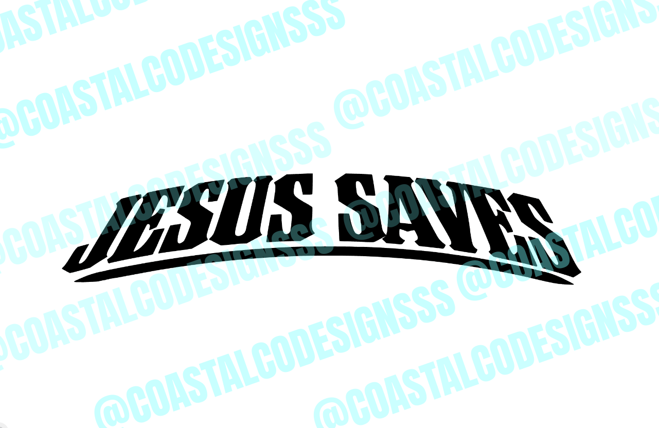 JESUS SAVES DECAL image 0