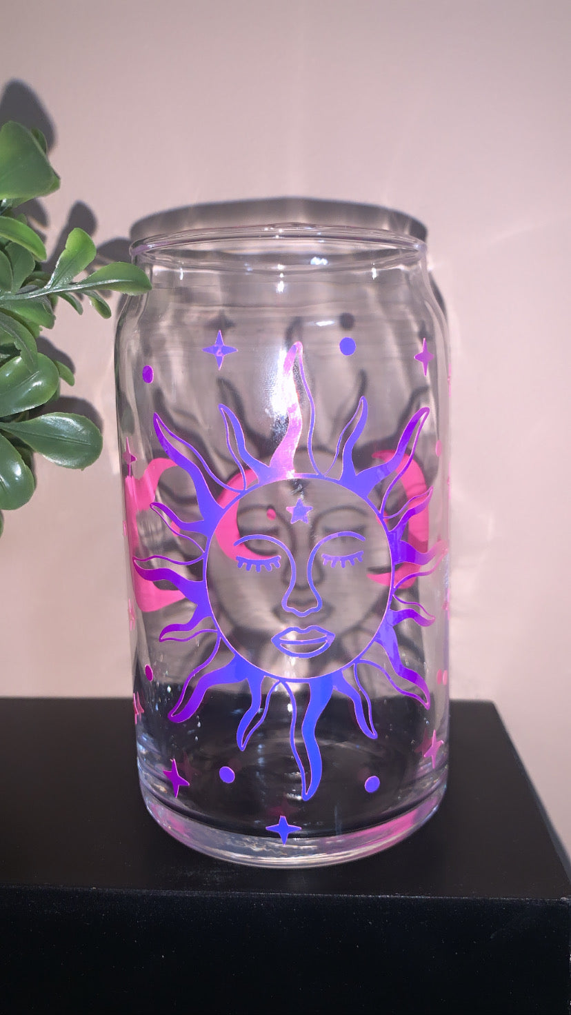 Sun and Moon Glass image 0