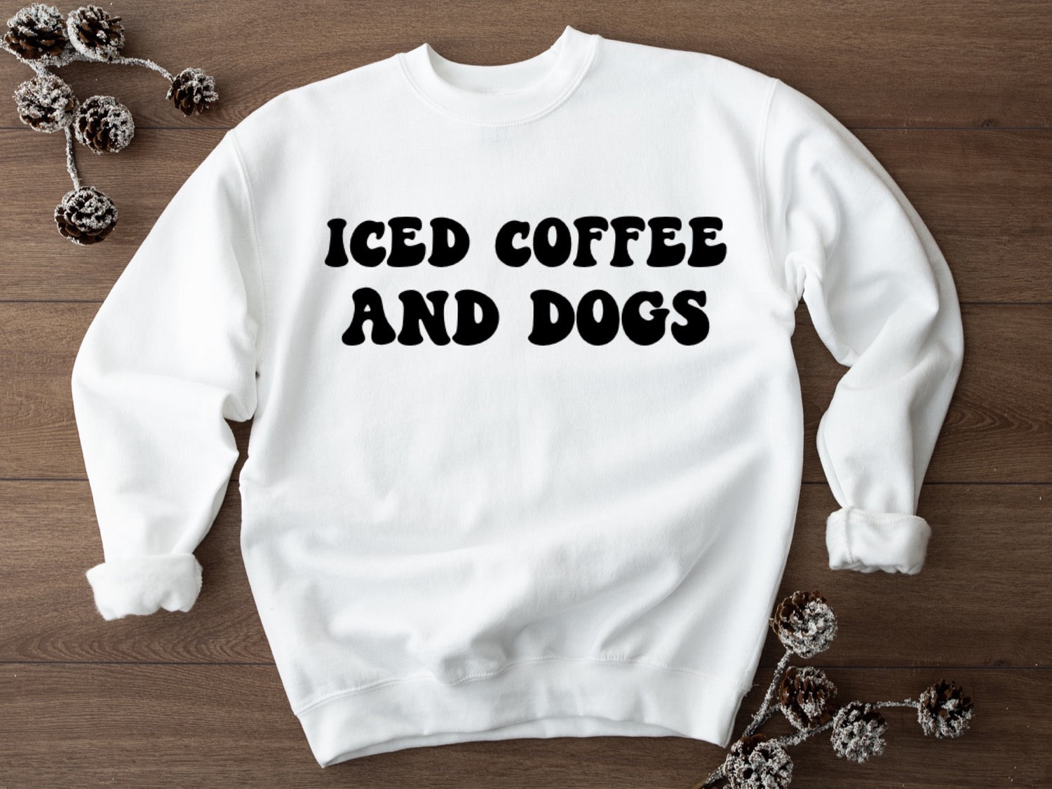 Iced Coffee And Dogs Sweatshirt image 2
