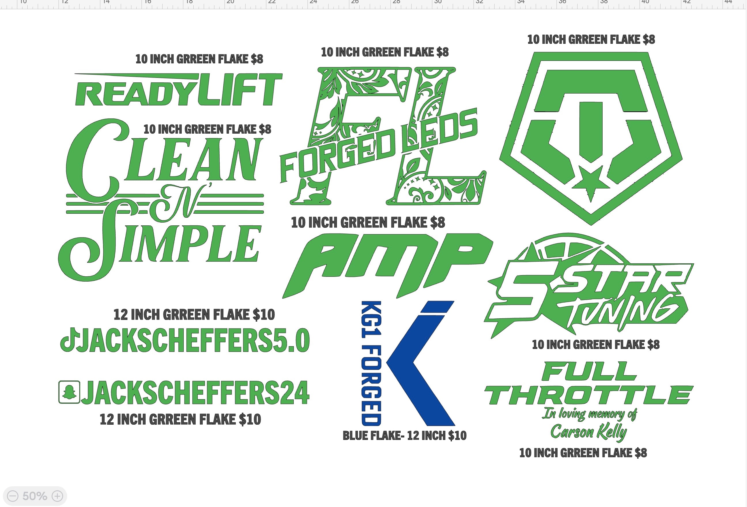 jack custom (green flake) image 0