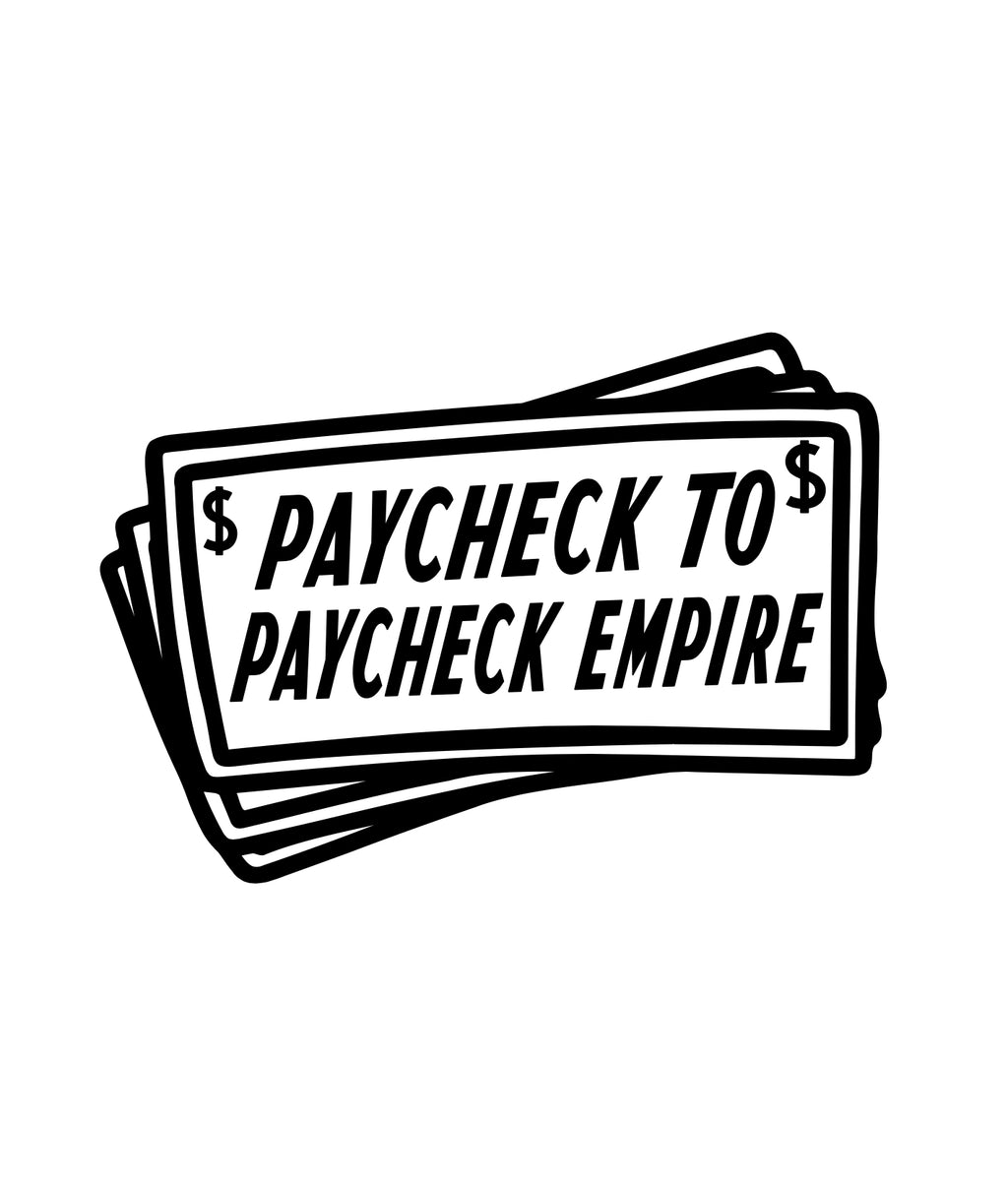 PAYCHECK TO PAYCHECK DECAL 3 image 0