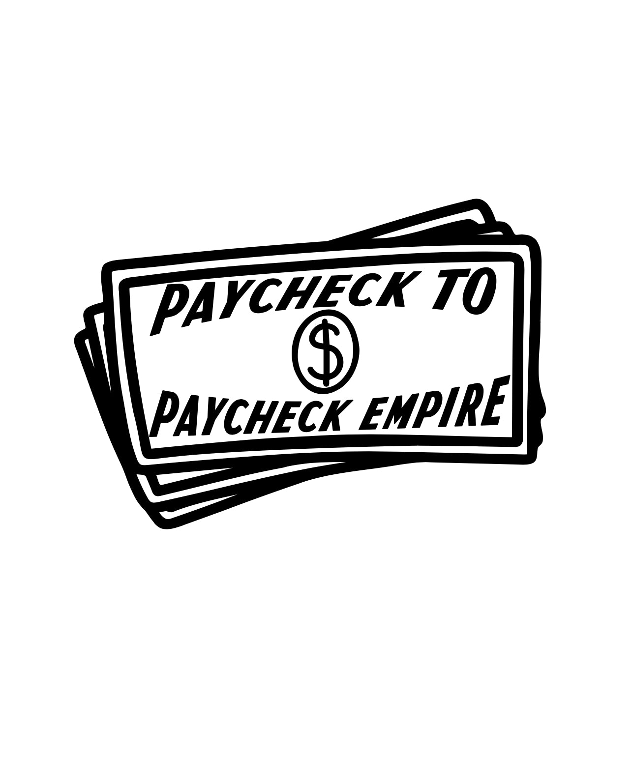 PAYCHECK TO PAYCHECK DECAL 4 image 0