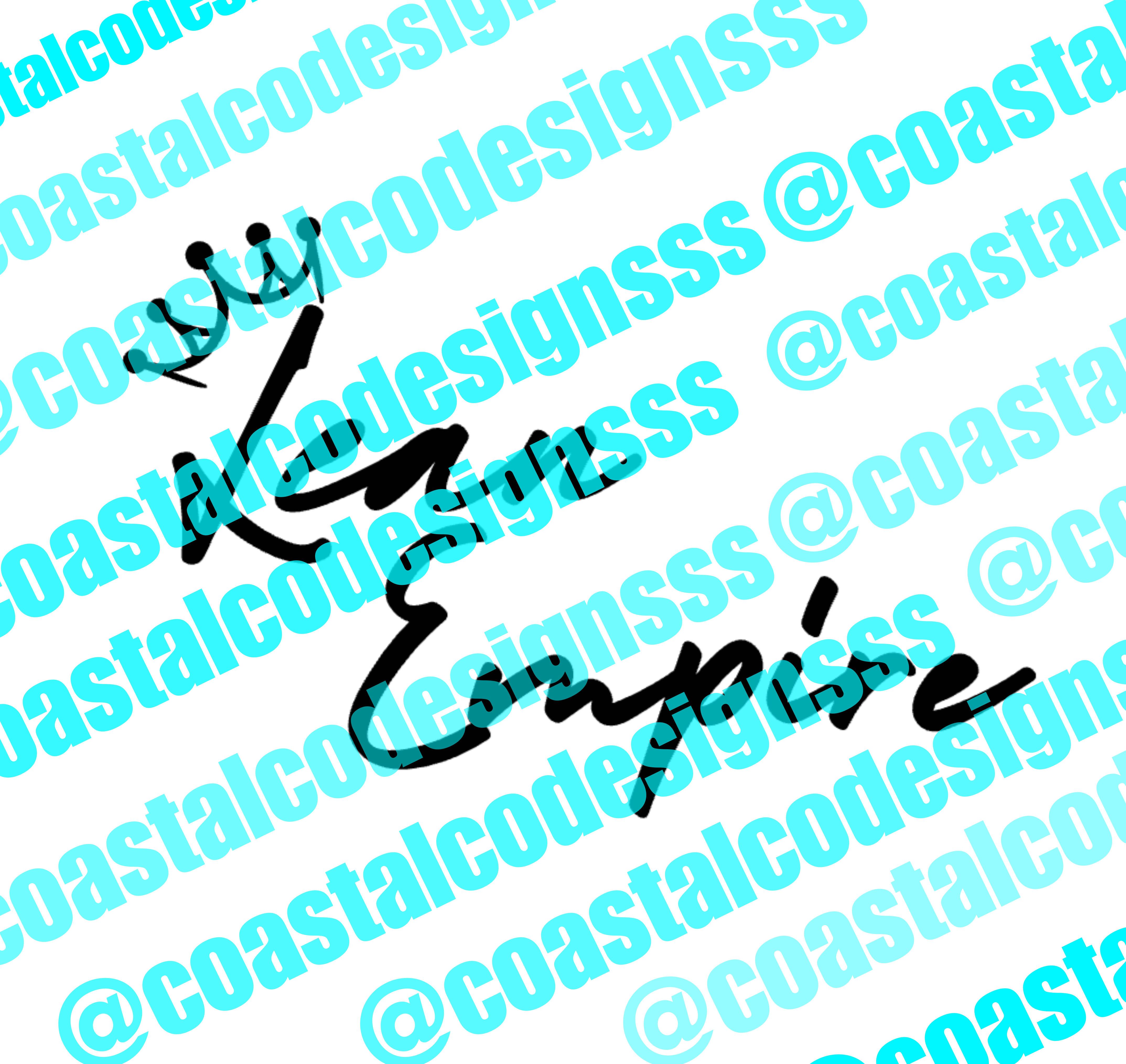 LEAN EMPIRE SCRIPT DECAL – Coastal Co. Designs