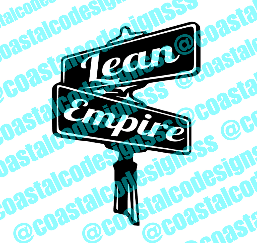 LEAN EMPIRE SIGN DECAL