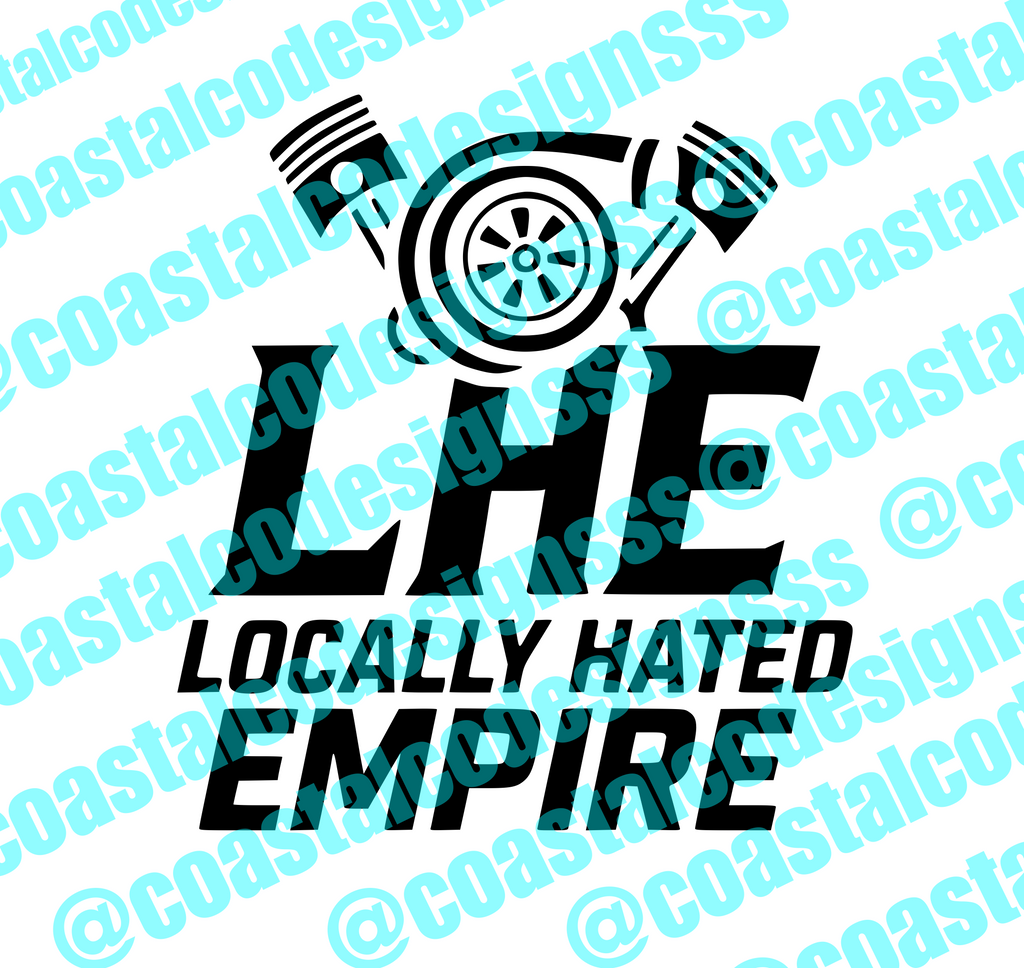 LOCALLY HATED EMPIRE TURBO DECAL