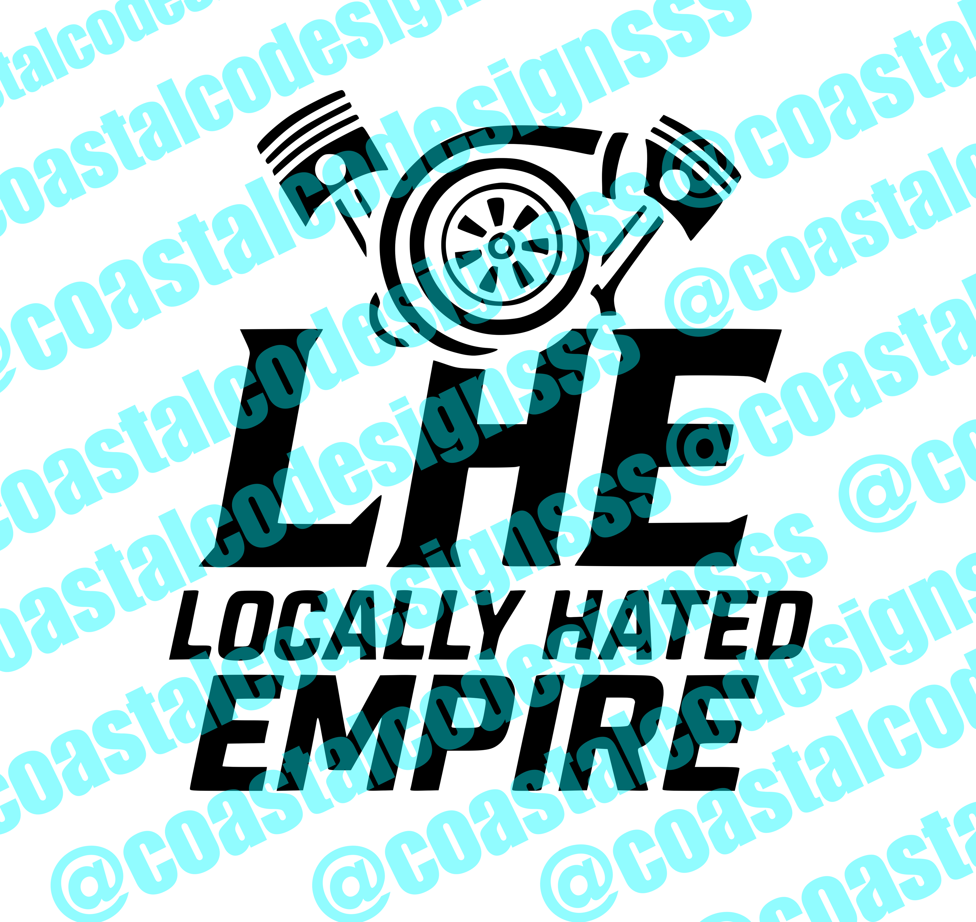 LOCALLY HATED EMPIRE TURBO DECAL