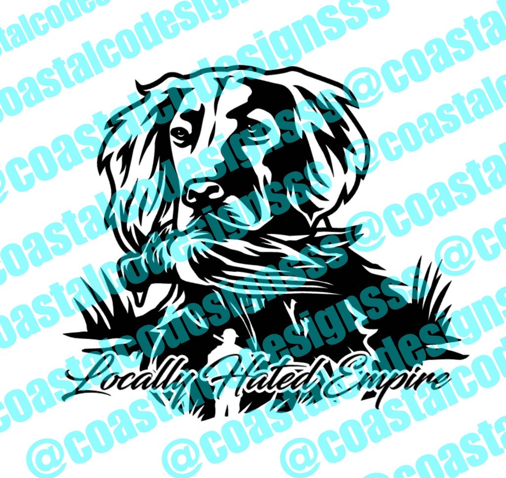 LOCALLY HATED EMPIRE DOG DECAL