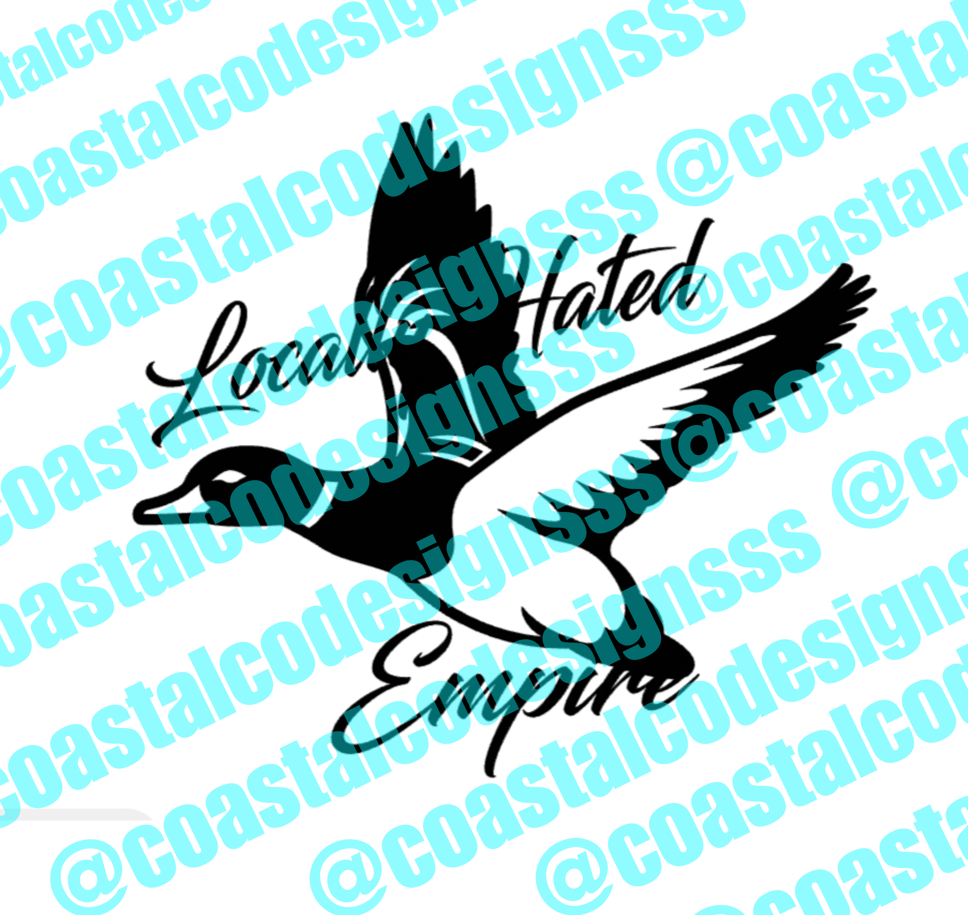 LOCALLY HATED EMPIRE DUCK DECAL