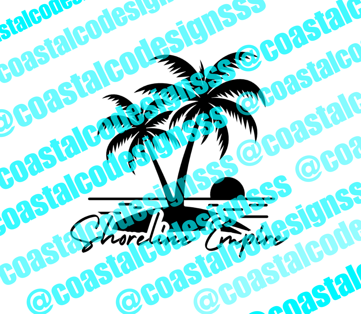 SHORELINE EMPIRE PALM DECAL