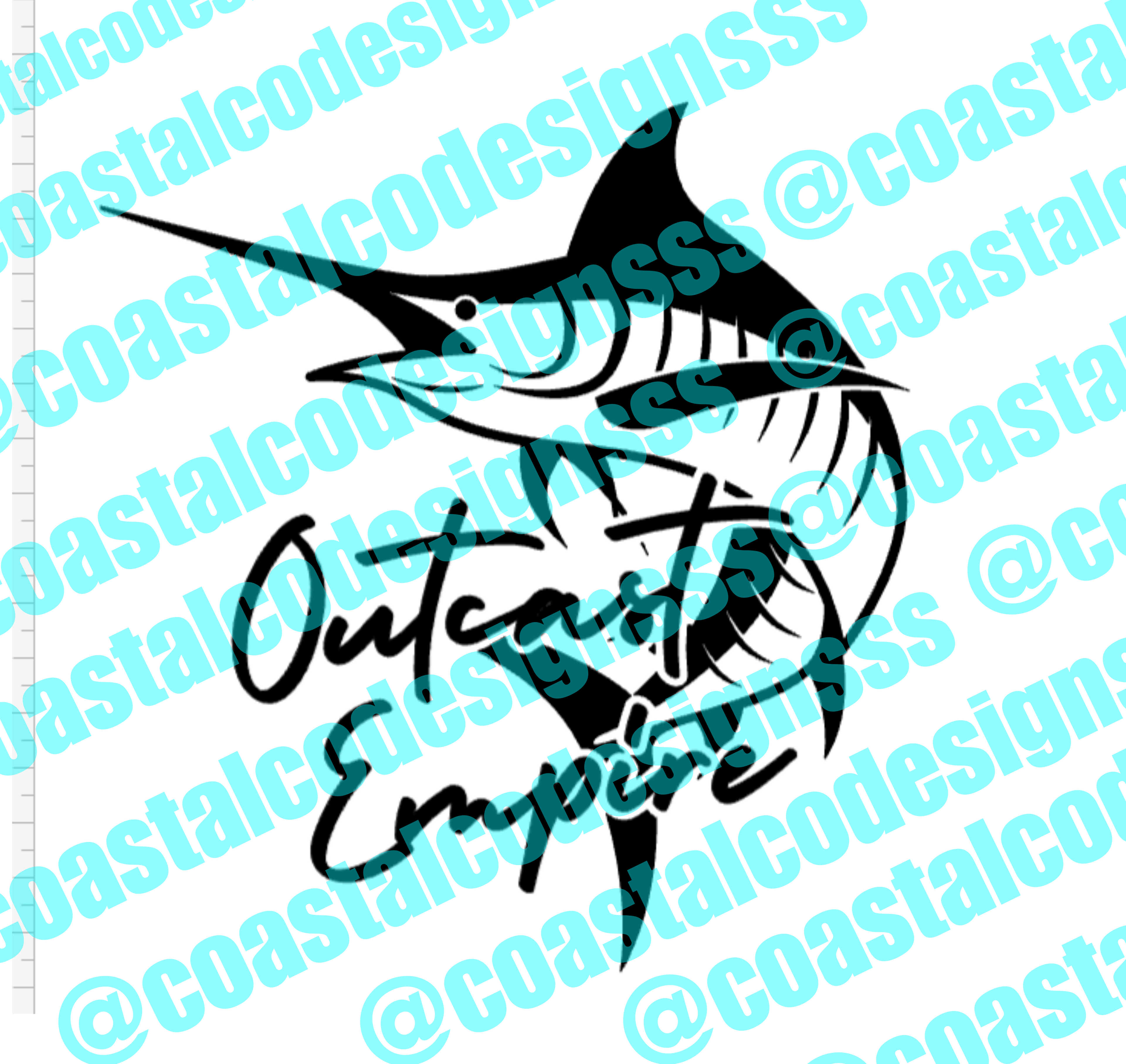 OUTCAST EMPIRE FISH DECAL