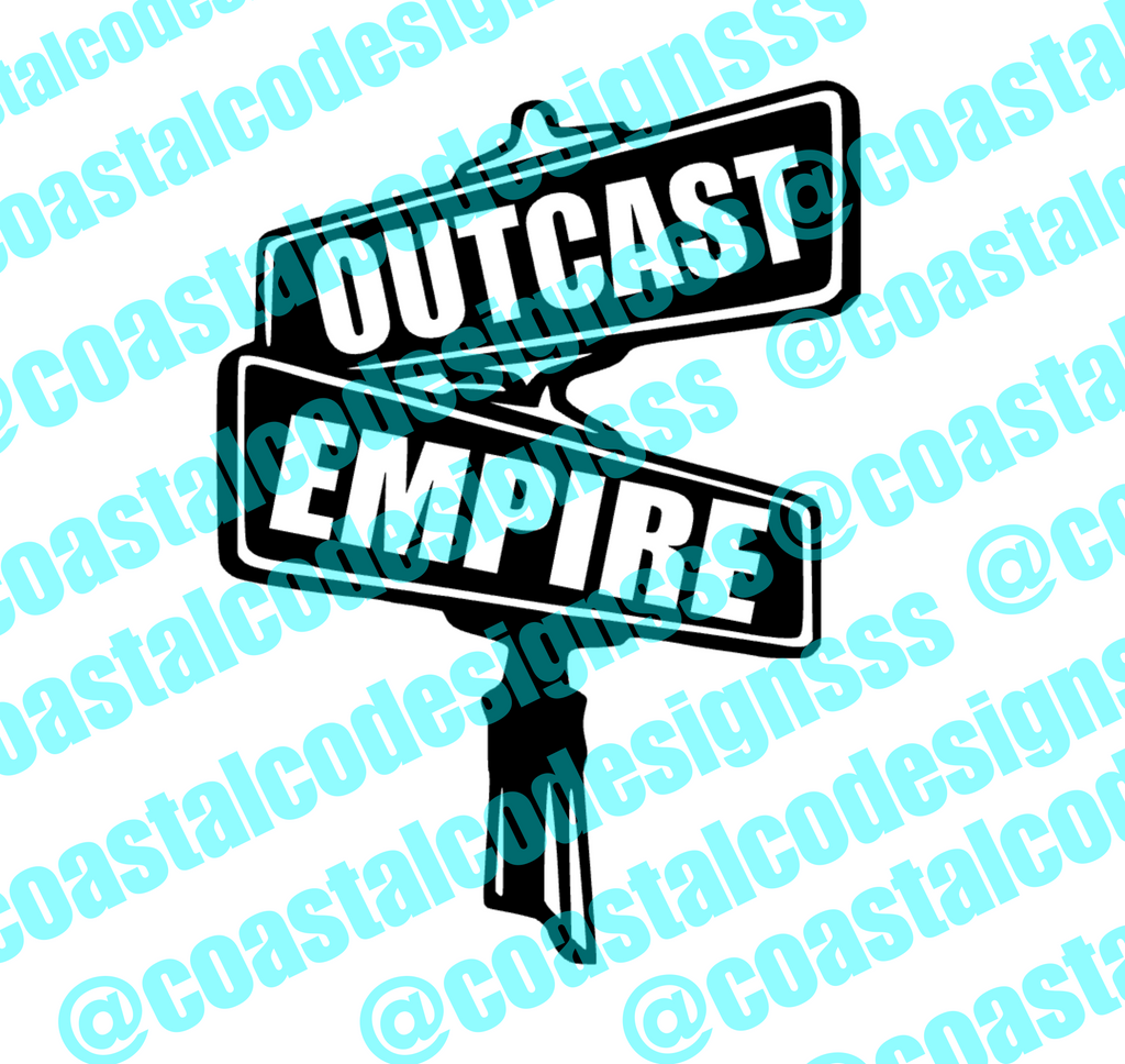 OUTCAST EMPIRE SIGN DECAL