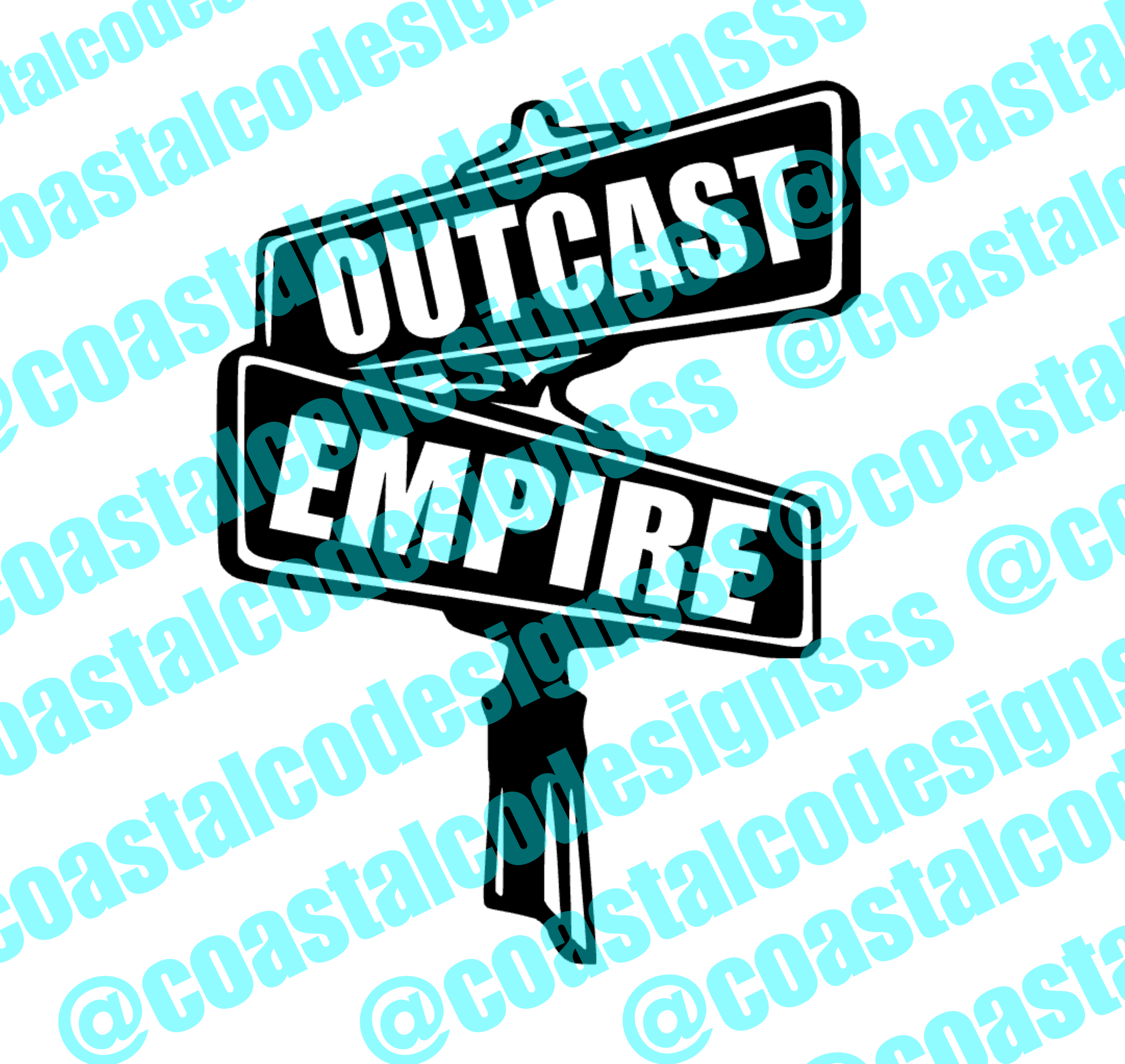 OUTCAST EMPIRE SIGN DECAL