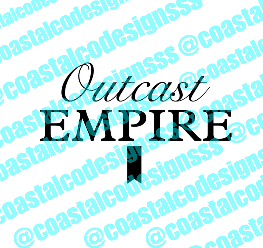 OUTCAST EMPIRE BEER LOGO DECAL