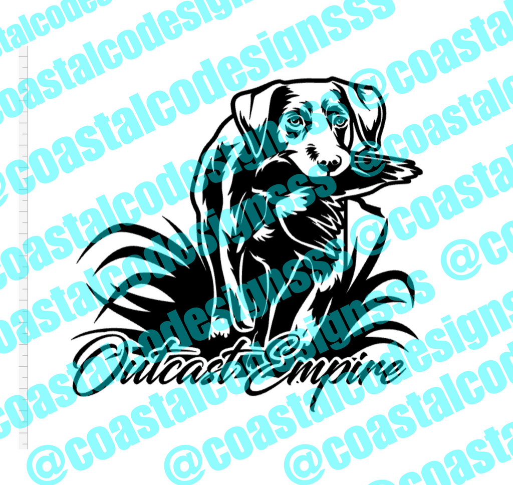 OUTCAST EMPIRE DOG DECAL