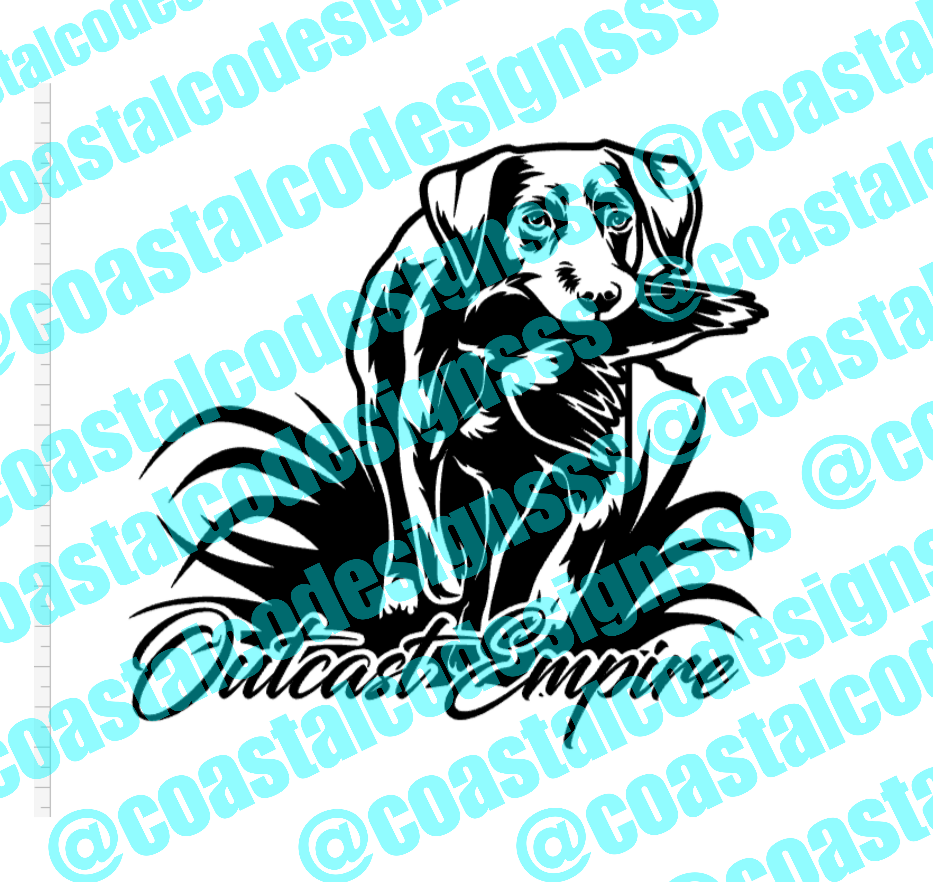 OUTCAST EMPIRE DOG DECAL
