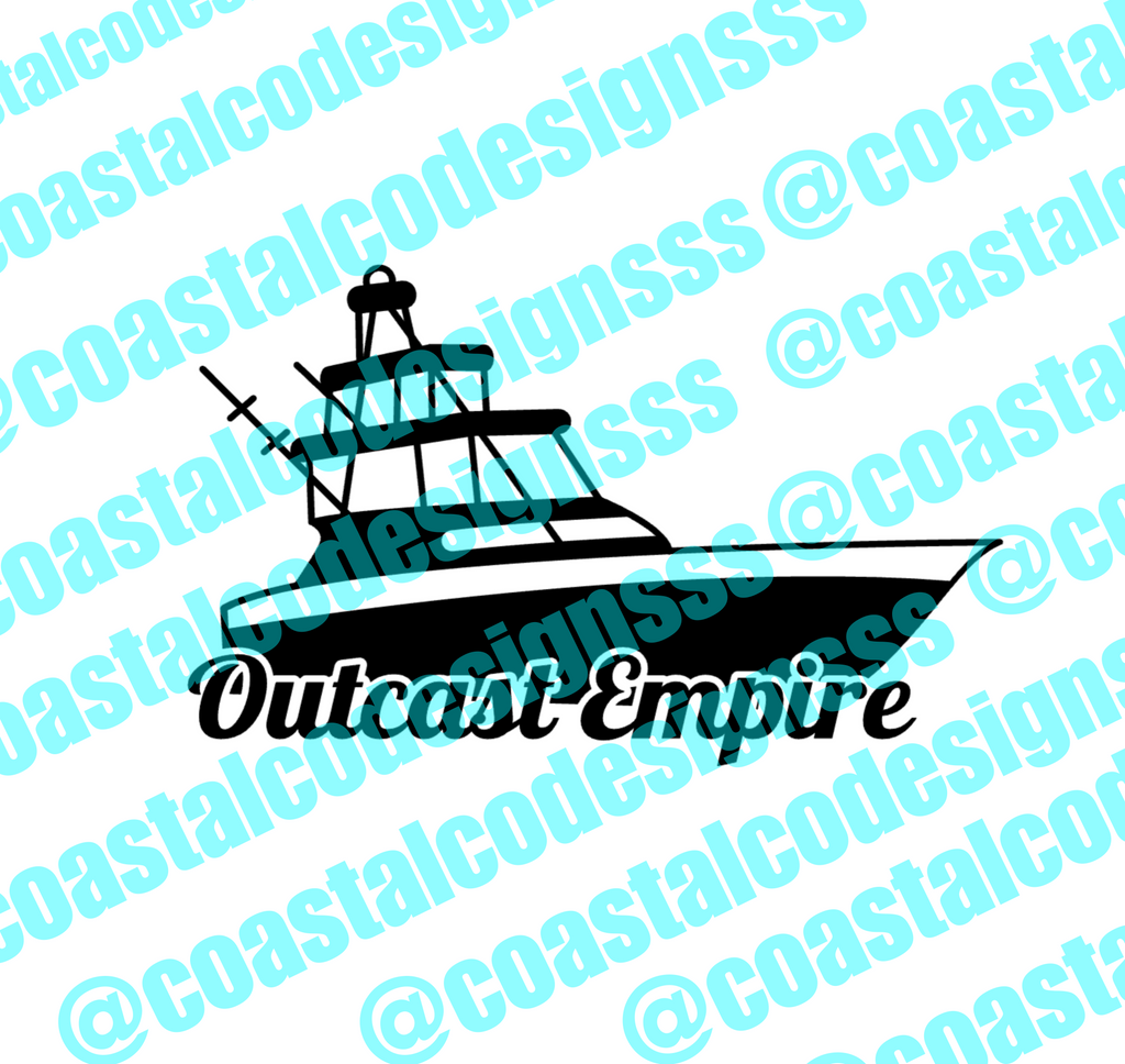 OUTCAST EMPIRE BOAT LOGO DECAL