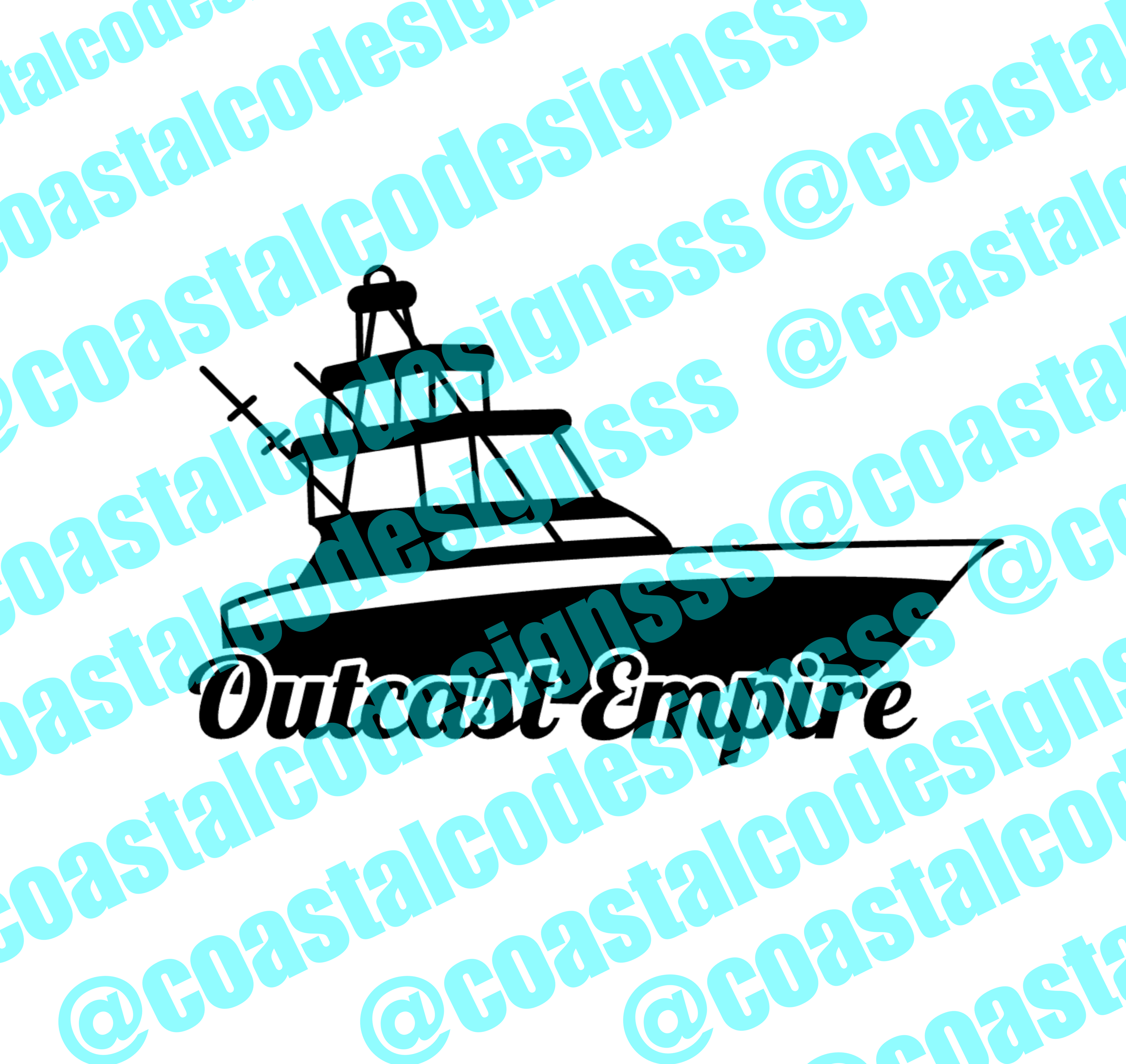 OUTCAST EMPIRE BOAT LOGO DECAL