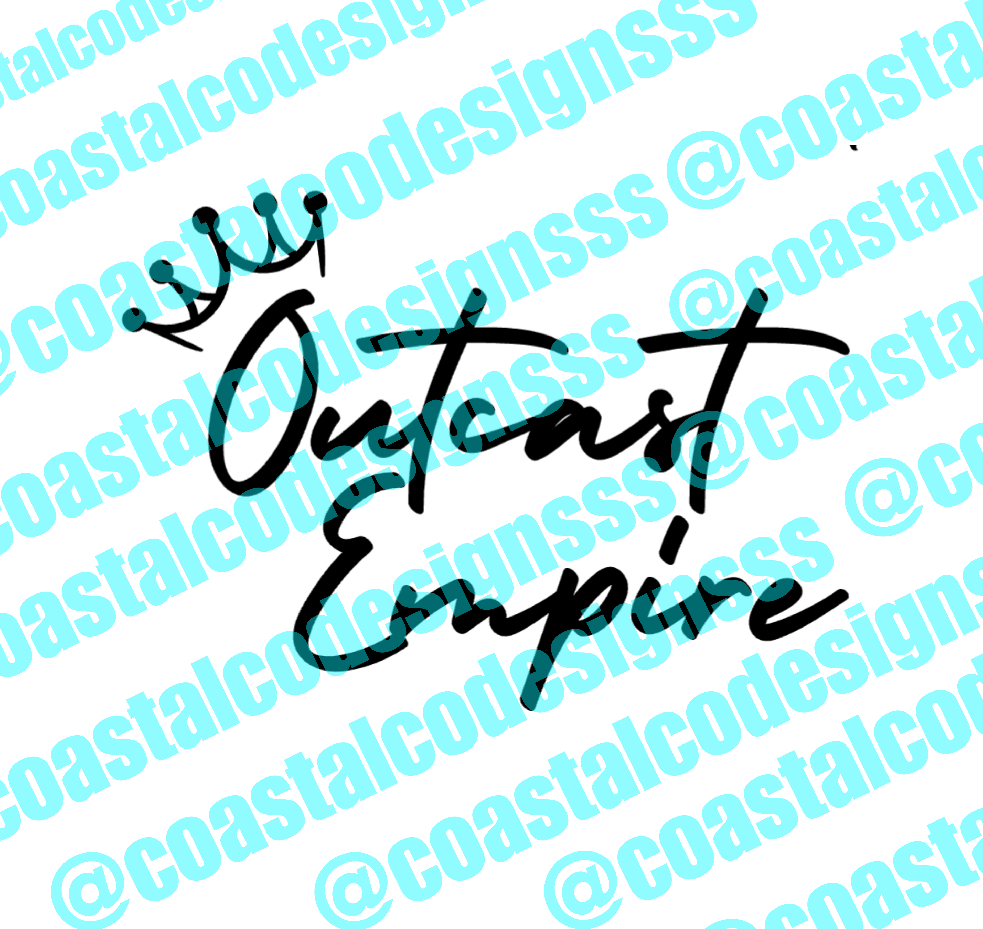 OUTCAST EMPIRE SCRIPT LOGO DECAL