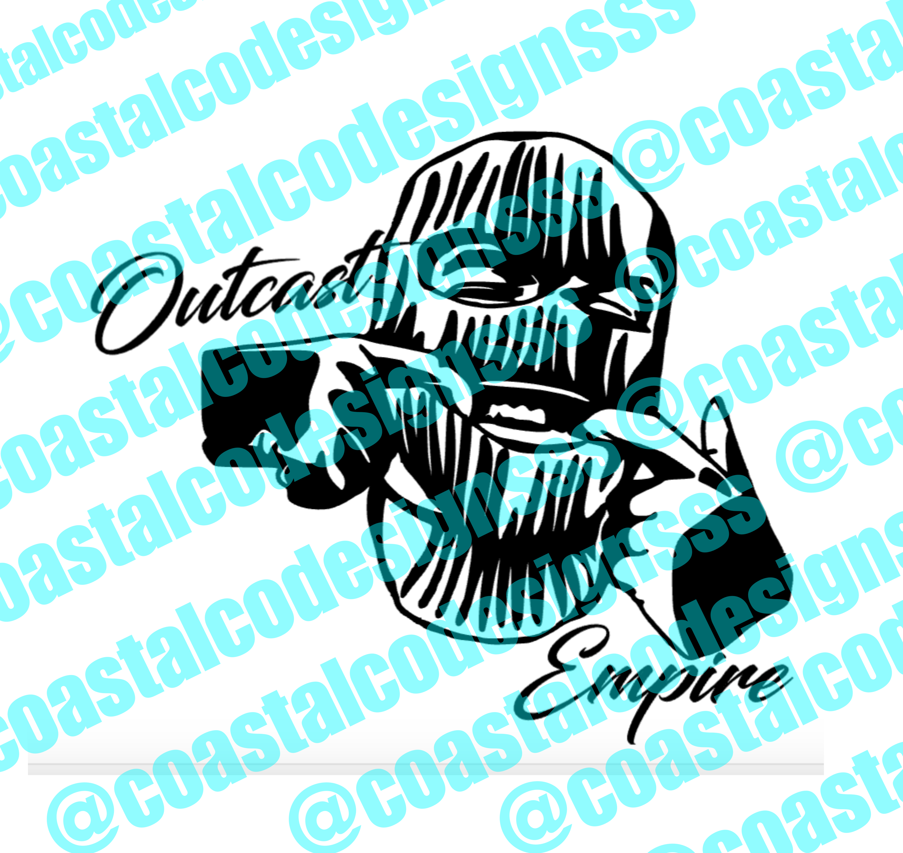 OUTCAST EMPIRE SKI MASK DECAL
