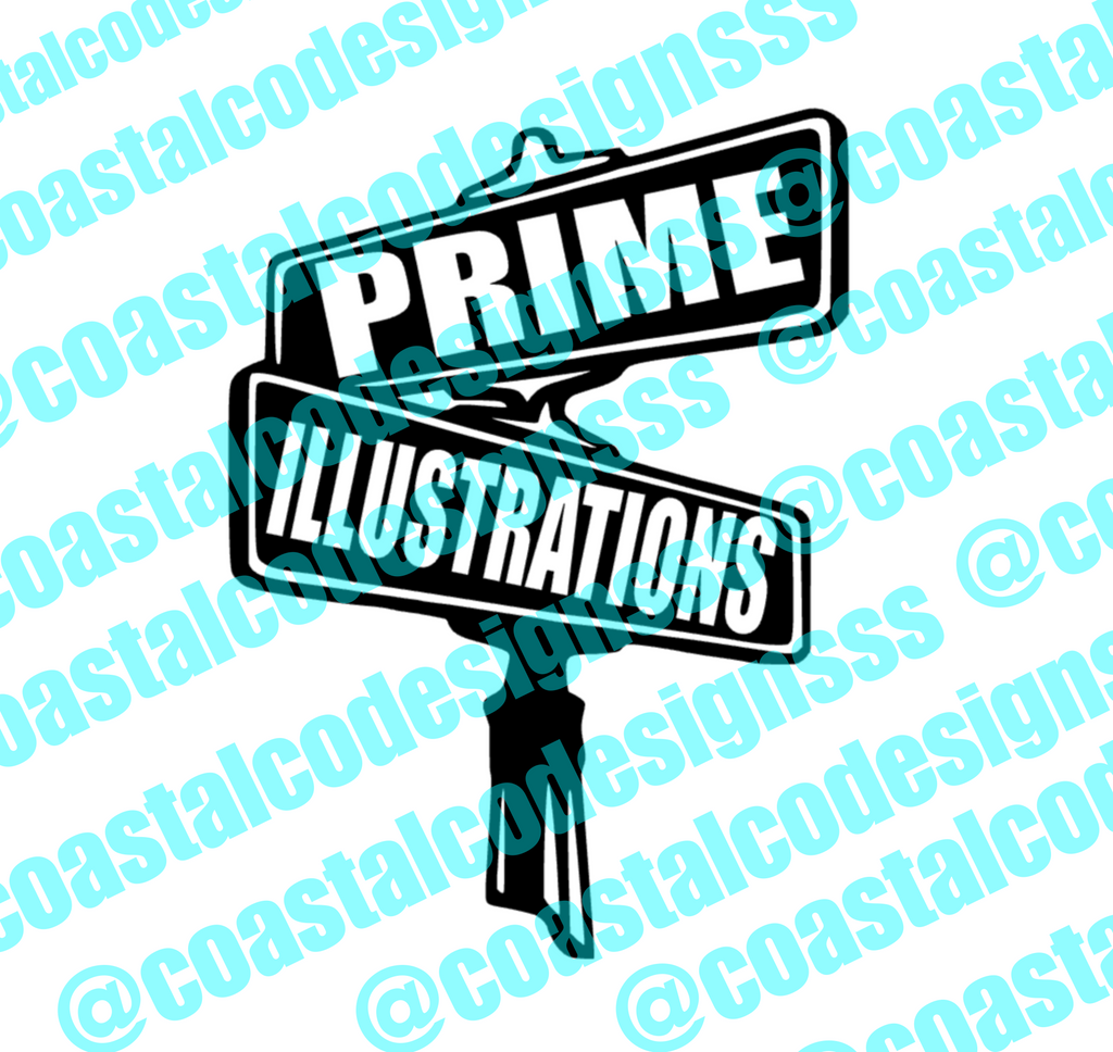PRIME ILLUSTRATIONS SIGN DECAL