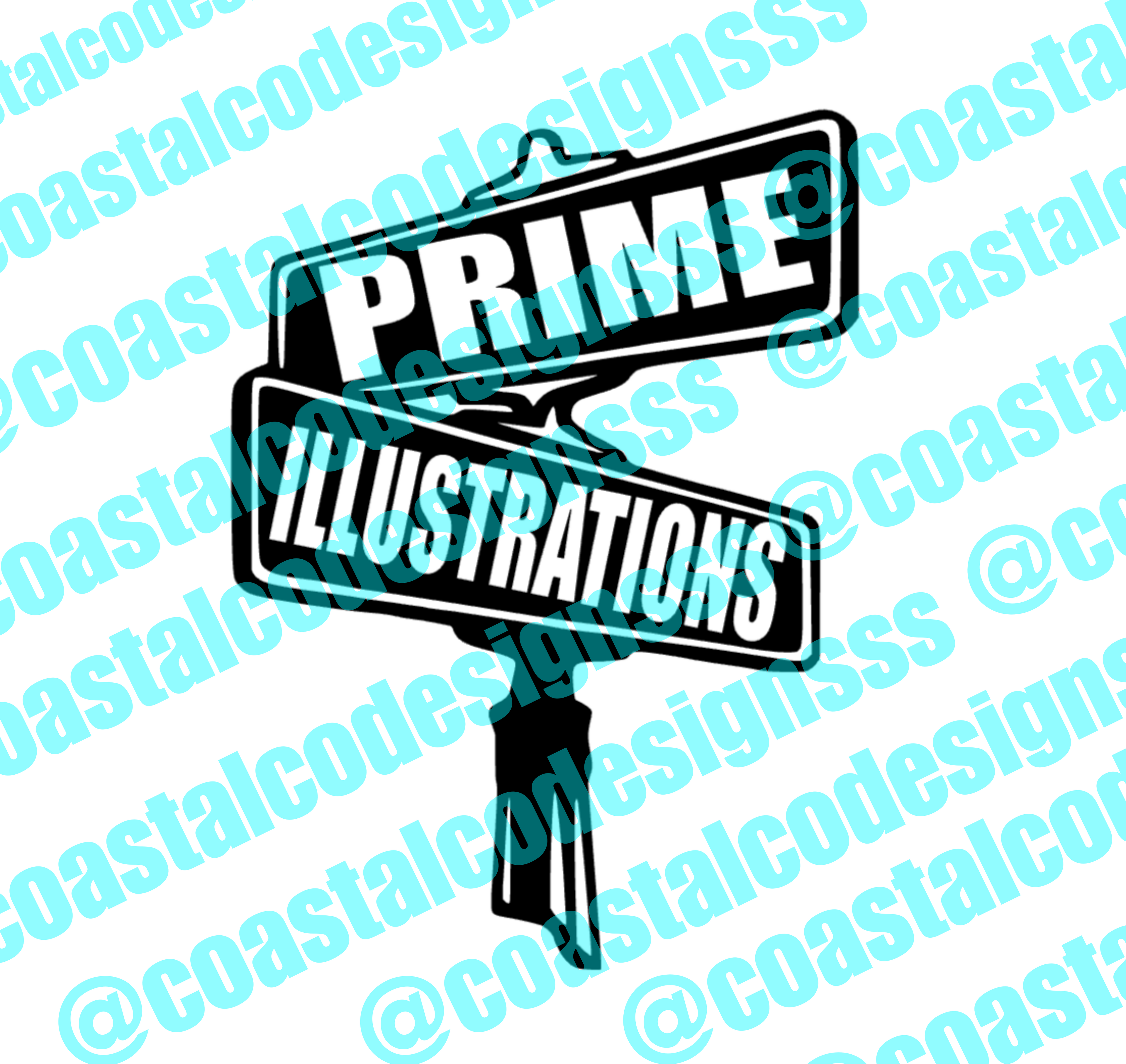 PRIME ILLUSTRATIONS SIGN DECAL