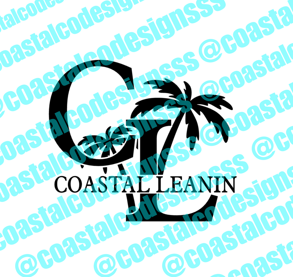 COASTAL LEANIN LOGO  DECAL